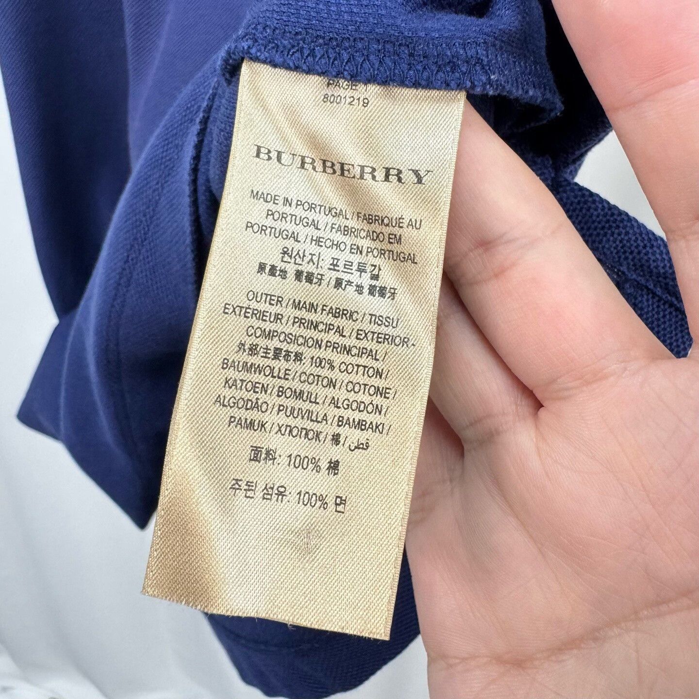 Burberry Burberry Rainbow Logo Embroidered Polo Shirt Size L Size US L / EU 52-54 / 3 - 7 Thumbnail