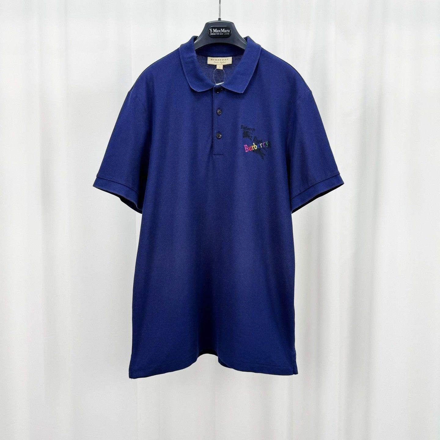 Burberry Burberry Rainbow Logo Embroidered Polo Shirt Size L Size US L / EU 52-54 / 3 - 2 Thumbnail