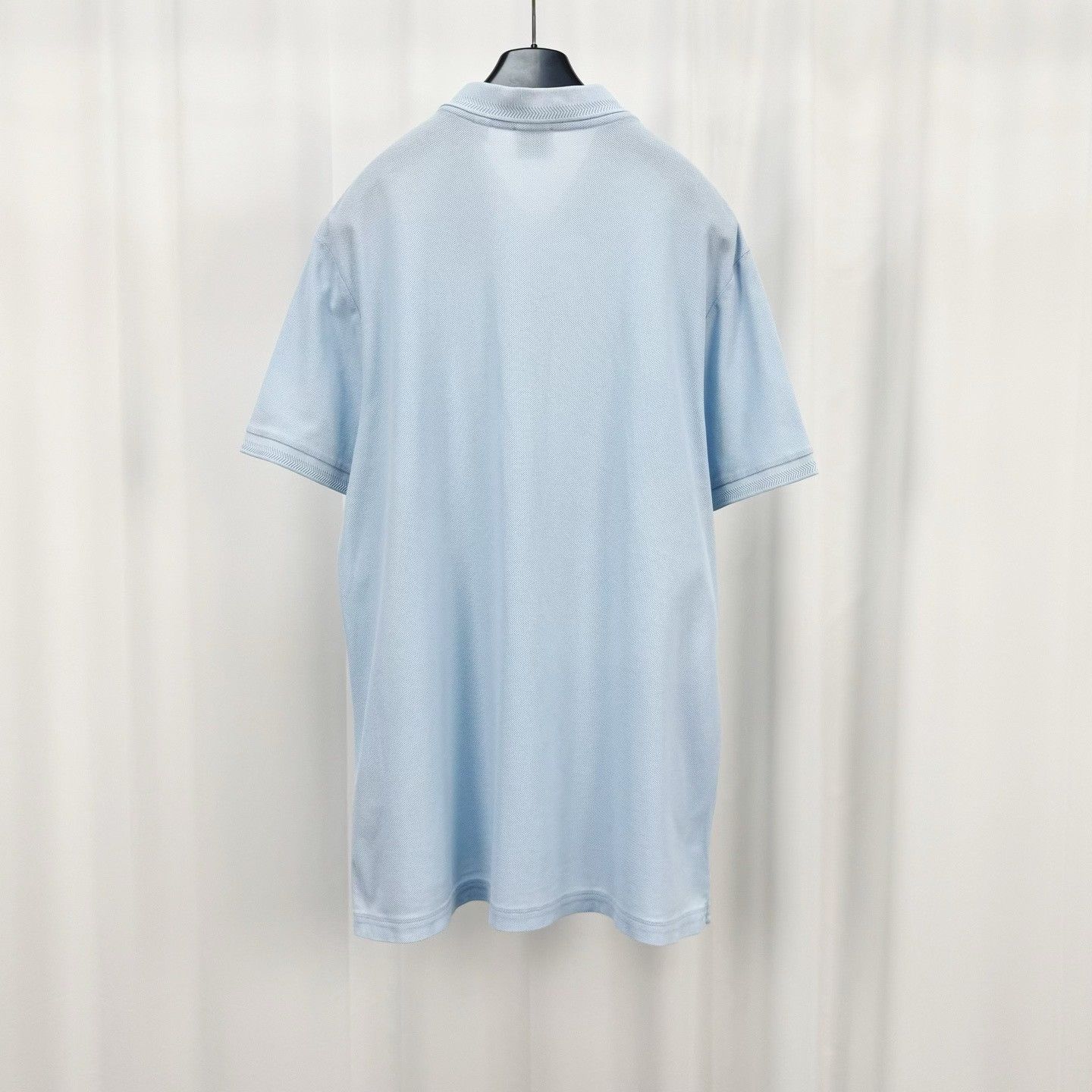 Burberry Burberry Light Blue Pique Cotton Polo XXL Size US XXL / EU 58 / 5 - 3 Thumbnail