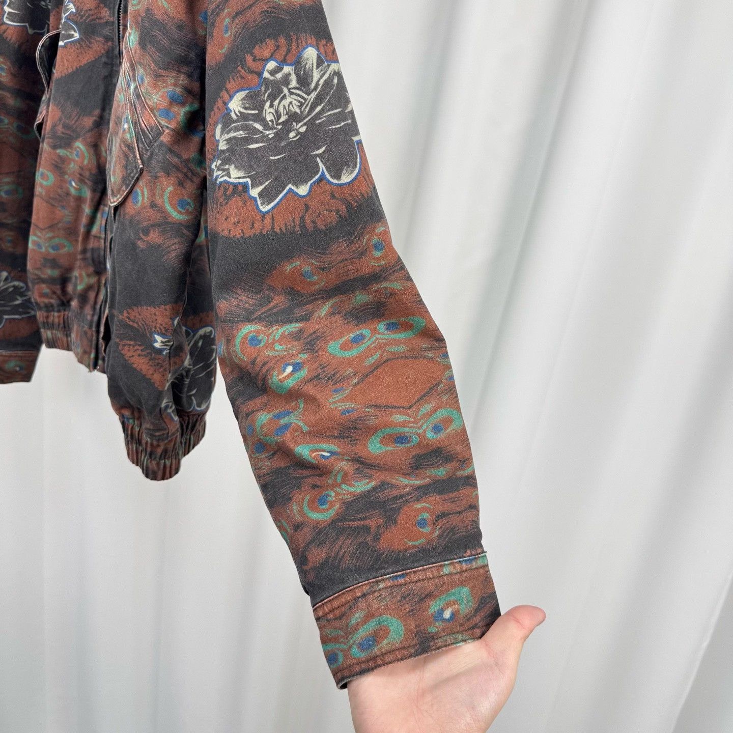 Supreme Supreme Peacock Leather Collar Work Jacket L Size US L / EU 52-54 / 3 - 5 Thumbnail