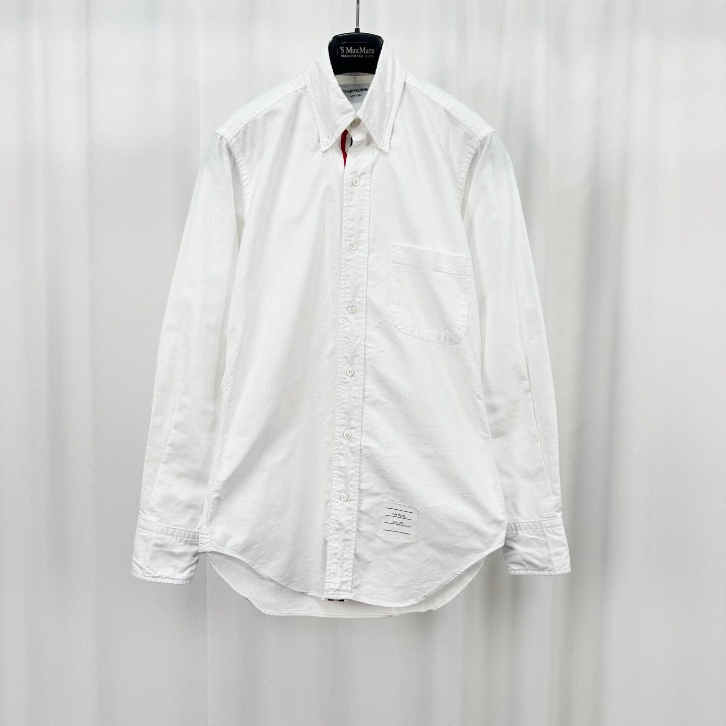 Thom Browne Thom Browne Oxford Grosgrain Placket Shirt Size 0 Size US XS / EU 42 / 0 - 2 Thumbnail