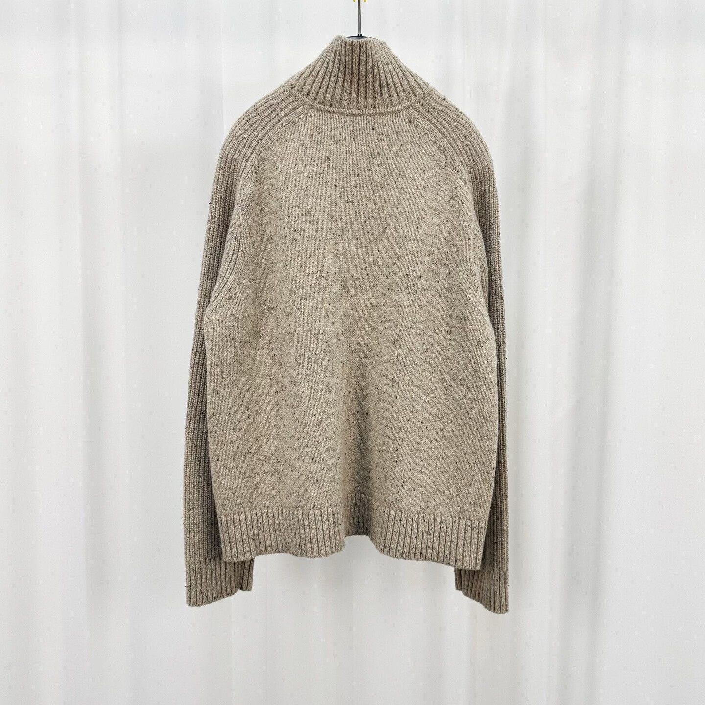 Cos COS Oatmeal Wool Blend Zip Up Knit Cardigan Size M Size US M / EU 48-50 / 2 - 3 Thumbnail