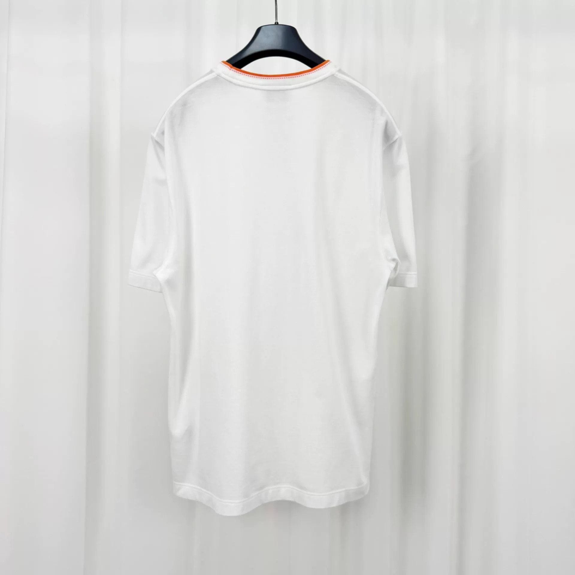 Hermes Hermes Orange Trim Pocket T-Shirt L Size US L / EU 52-54 / 3 - 3 Thumbnail
