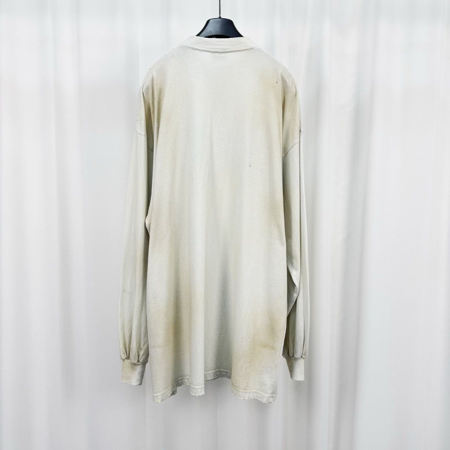 Balenciaga Balenciaga Crest Distressed Long Sleeve T-Shirt Size 2 Size US M / EU 48-50 / 2 - 3 Thumbnail
