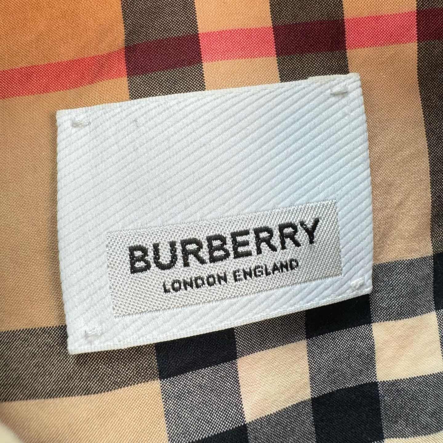 Burberry Burberry Check Cotton Button Up Shirt Size M Size US M / EU 48-50 / 2 - 8 Thumbnail