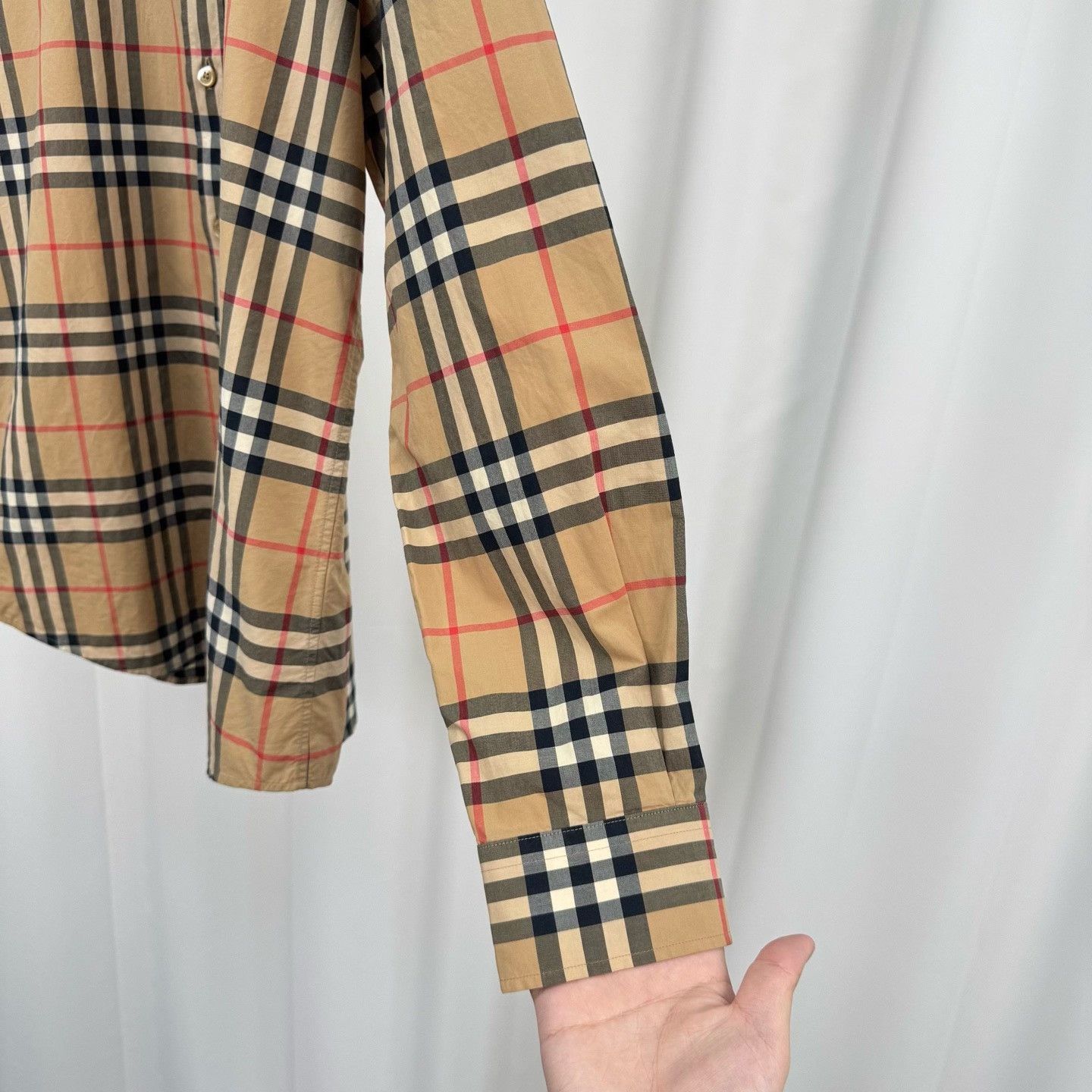 Burberry Burberry Check Cotton Button Up Shirt Size M Size US M / EU 48-50 / 2 - 5 Thumbnail