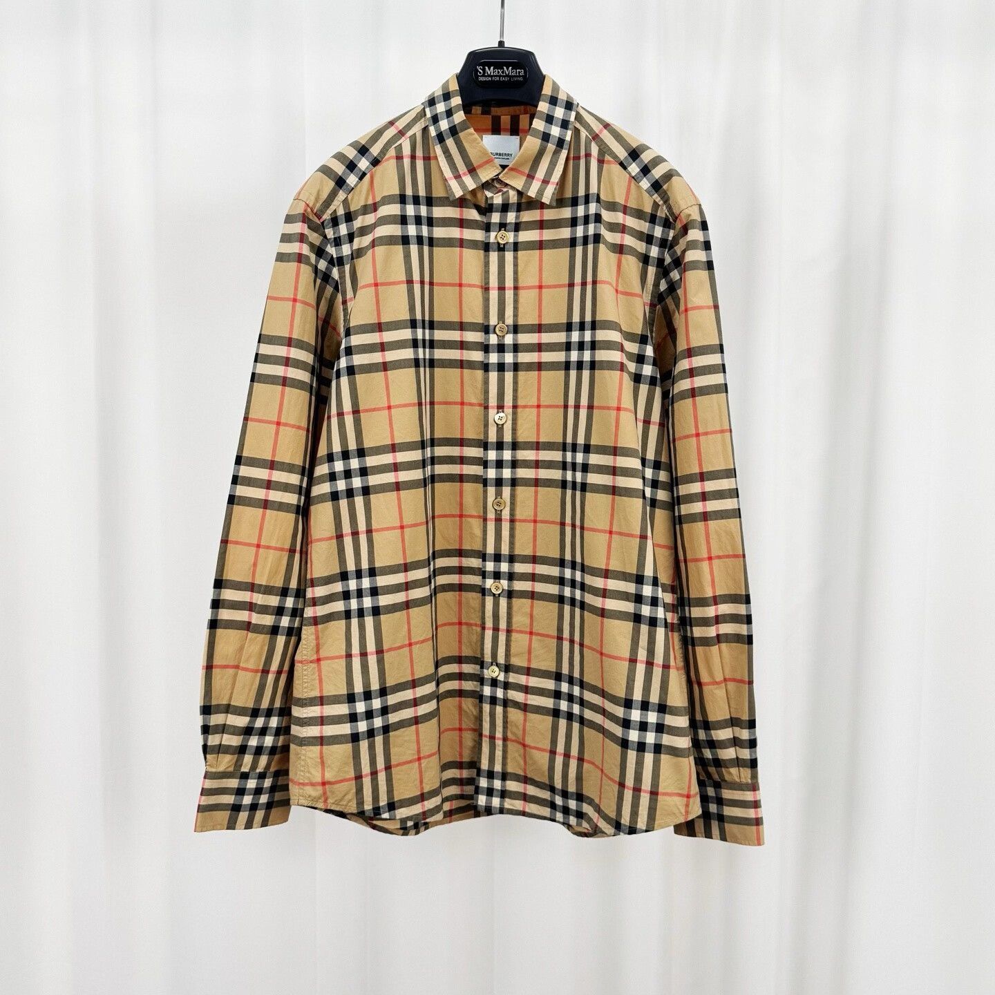 Burberry Burberry Check Cotton Button Up Shirt Size M Size US M / EU 48-50 / 2 - 2 Thumbnail