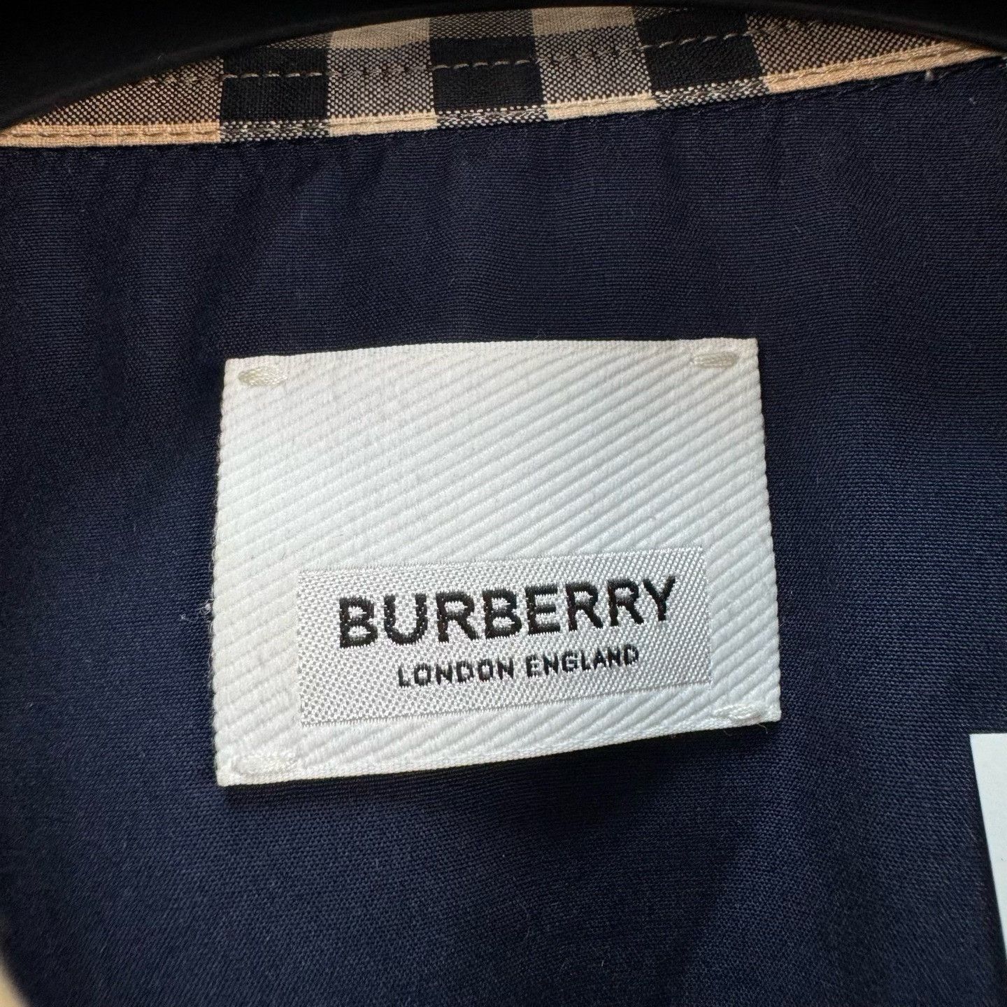 Burberry Burberry Check Cuff Embroidered Shirt Size M Size US M / EU 48-50 / 2 - 6 Thumbnail