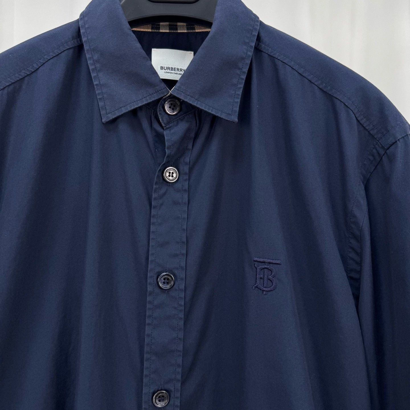 Burberry Burberry Check Cuff Embroidered Shirt Size M Size US M / EU 48-50 / 2 - 4 Thumbnail