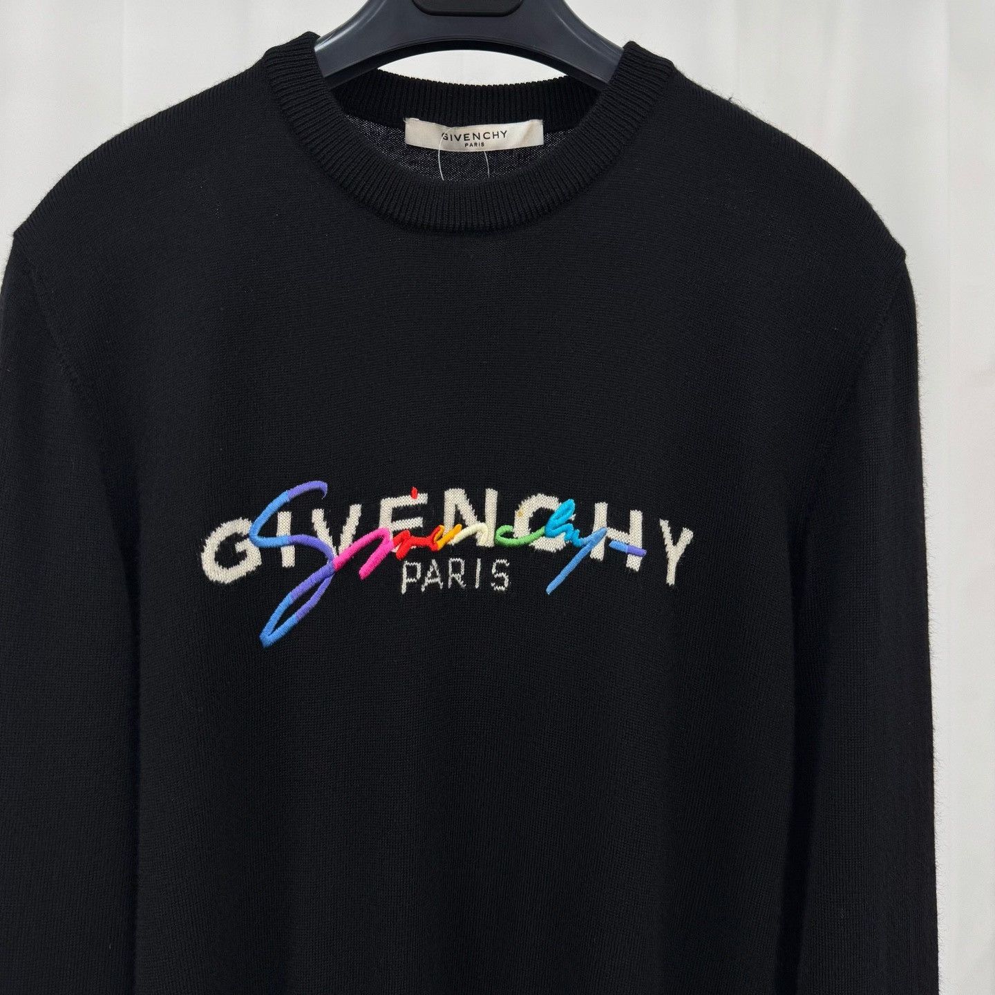 Givenchy Givenchy Rainbow Embroidery Wool Sweater S Size US S / EU 44-46 / 1 - 4 Thumbnail