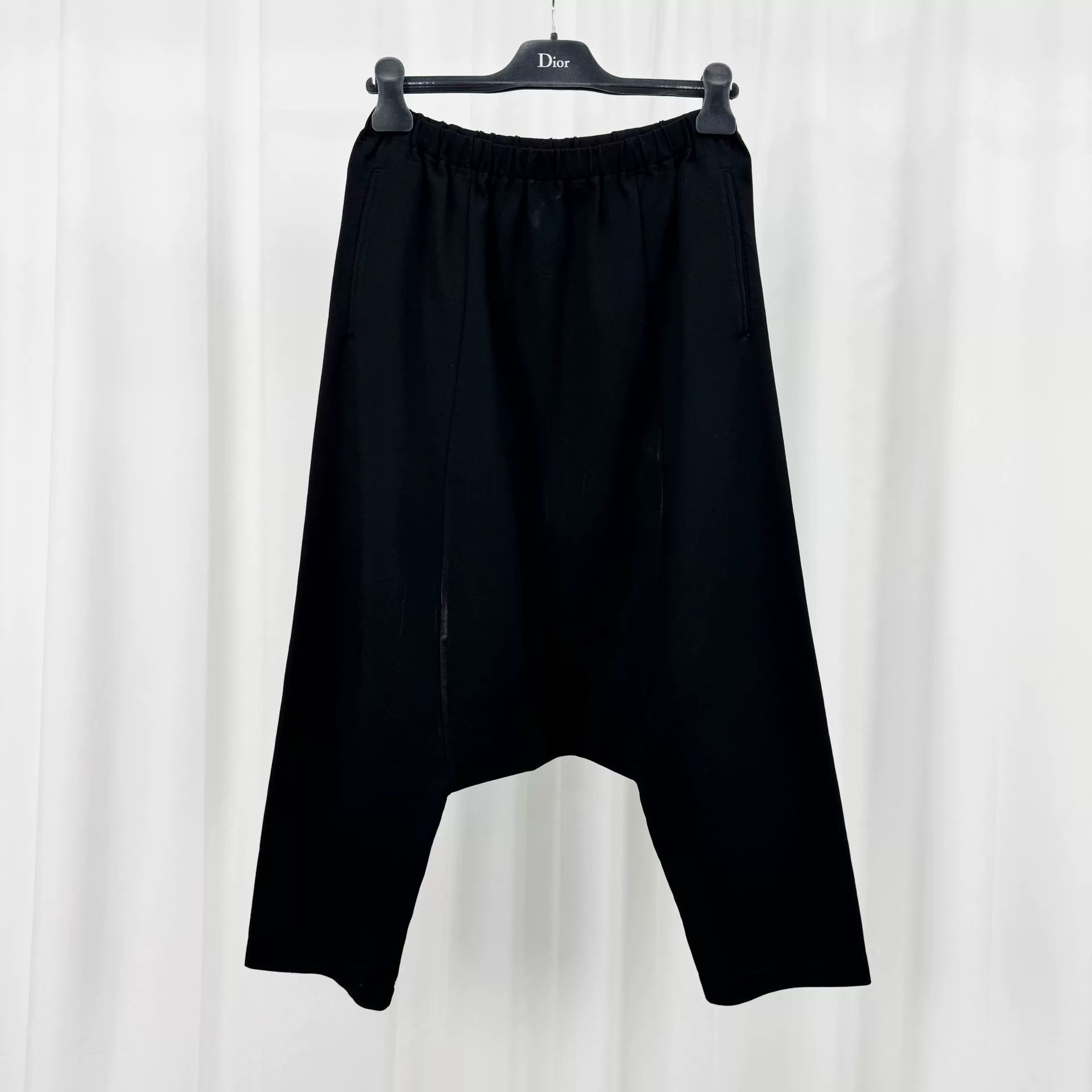 Comme des Garcons Comme des Garcons Black Drop Crotch Pants Size M Size US 32 / EU 48 - 2 Thumbnail