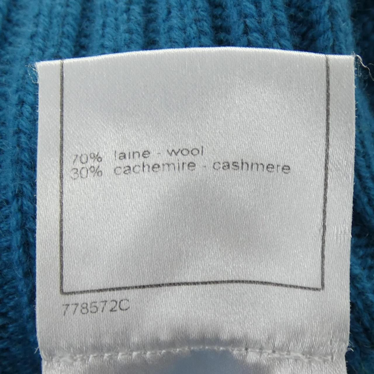 Chanel Chanel Chanel Cashmere Blend Knit Textile Tops P31739K00635 07A DUTY FREE for USA Size ONE SIZE - 4 Thumbnail