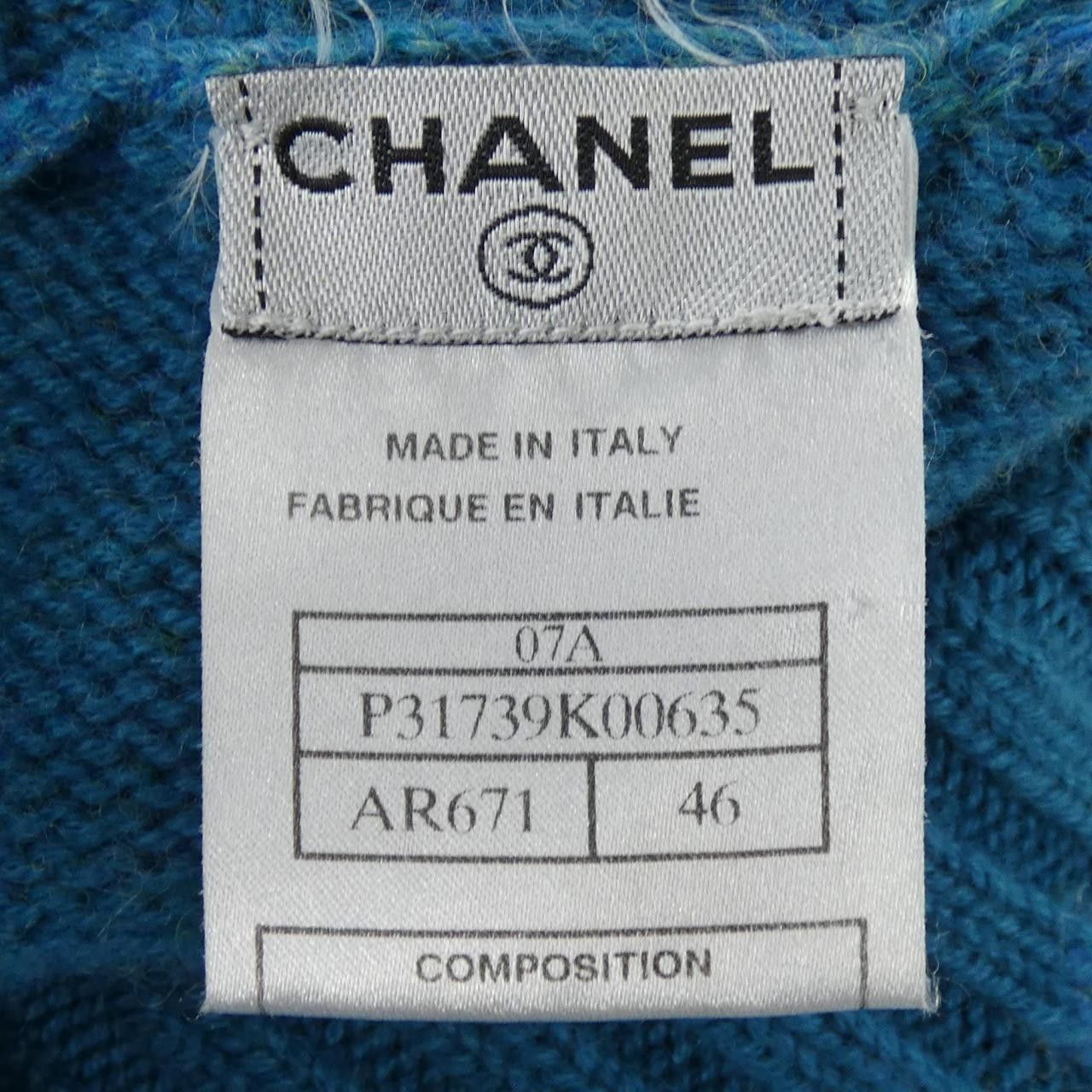 Chanel Chanel Chanel Cashmere Blend Knit Textile Tops P31739K00635 07A DUTY FREE for USA Size ONE SIZE - 3 Thumbnail