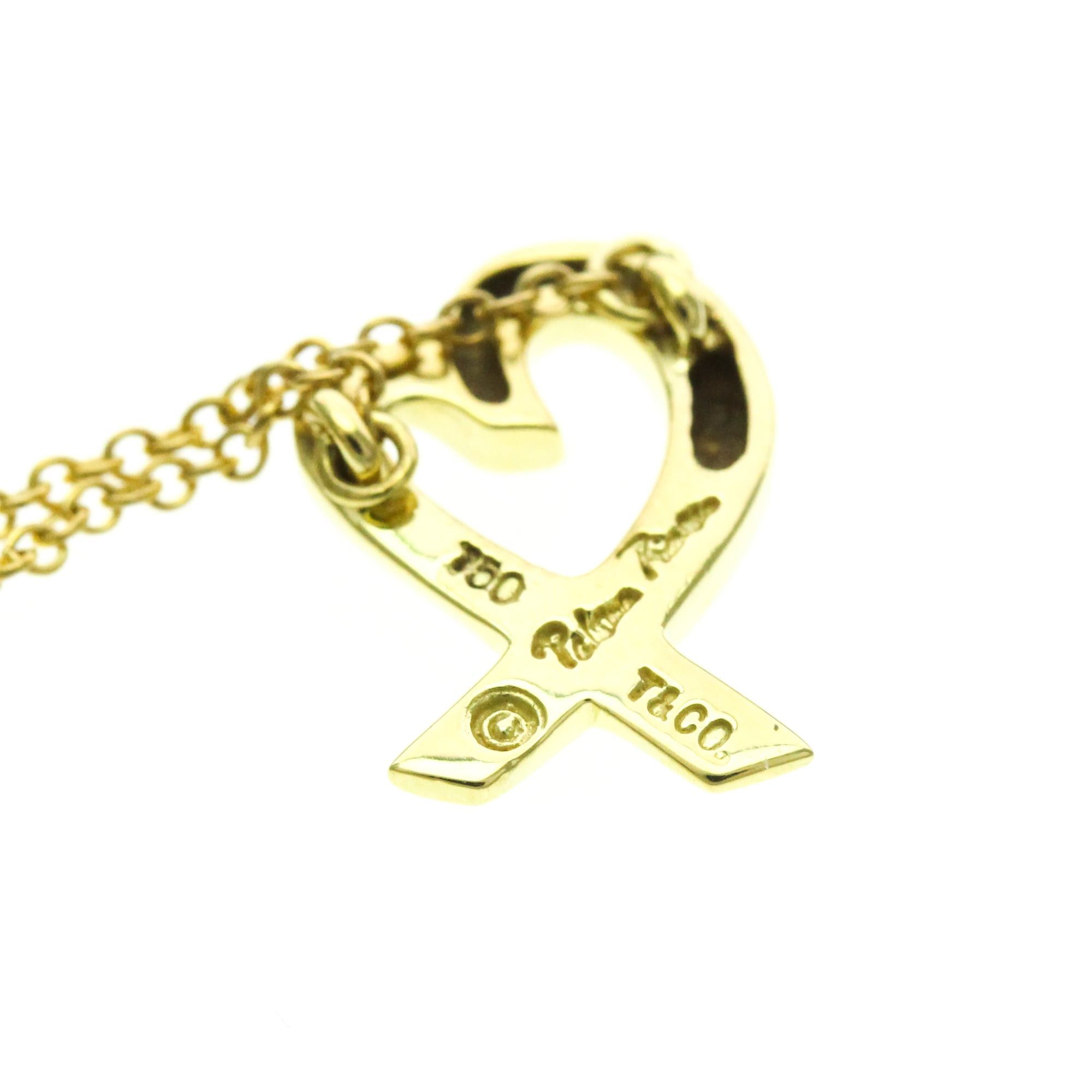 Tiffany & Co. Tiffany Loving Heart Necklace Yellow Gold (18K) No Stone Men,Women Fashion Pendant Necklace (Gold) Size ONE SIZE - 8 Thumbnail