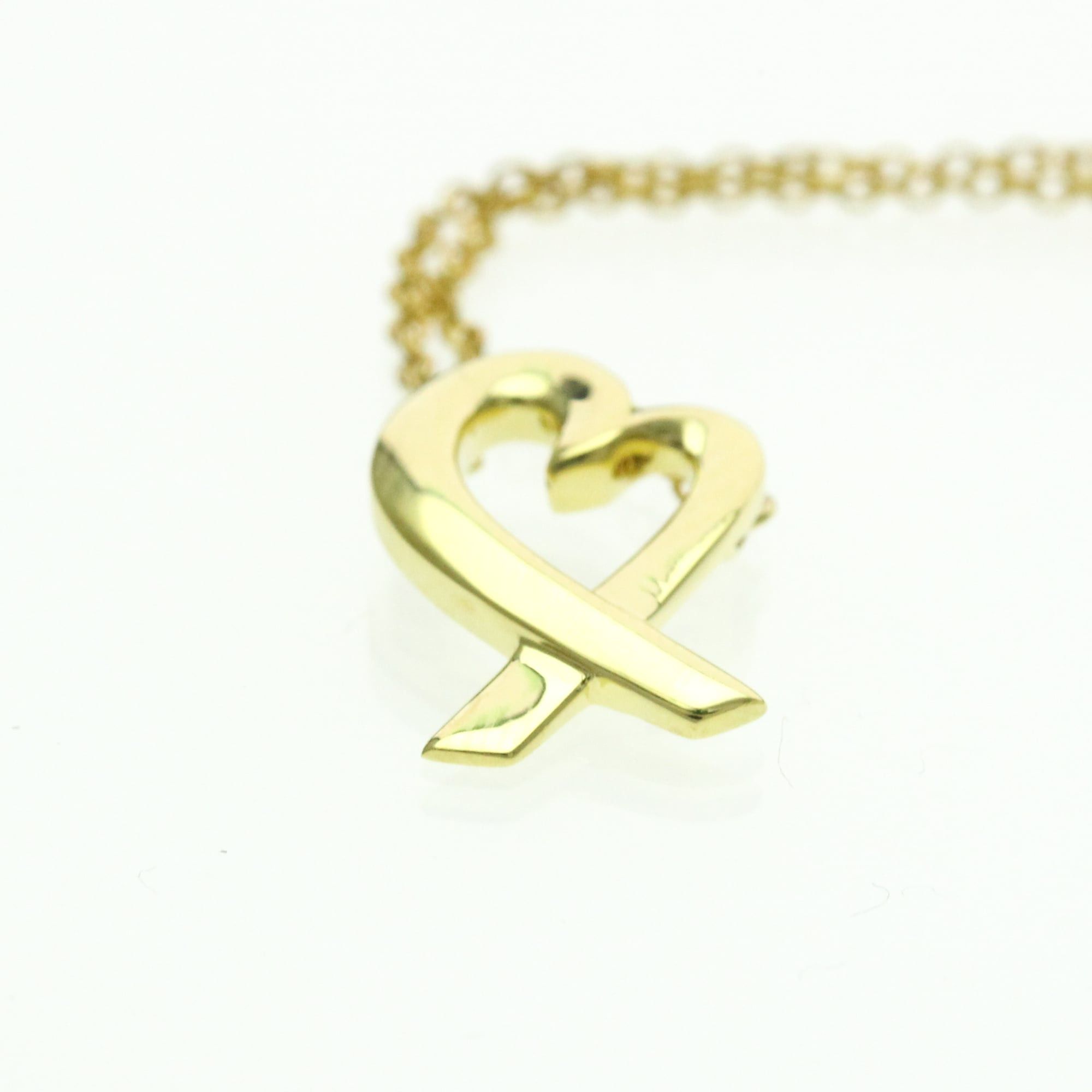 Tiffany & Co. Tiffany Loving Heart Necklace Yellow Gold (18K) No Stone Men,Women Fashion Pendant Necklace (Gold) Size ONE SIZE - 4 Thumbnail