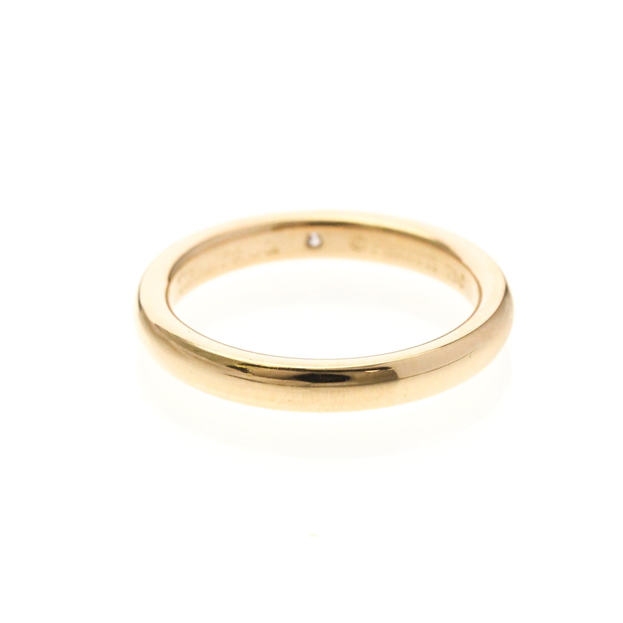 Tiffany & Co. Tiffany Stacking Band Ring 1P Diamond Pink Gold (18K) Fashion Diamond Band Ring Pink Gold Size ONE SIZE - 3 Thumbnail