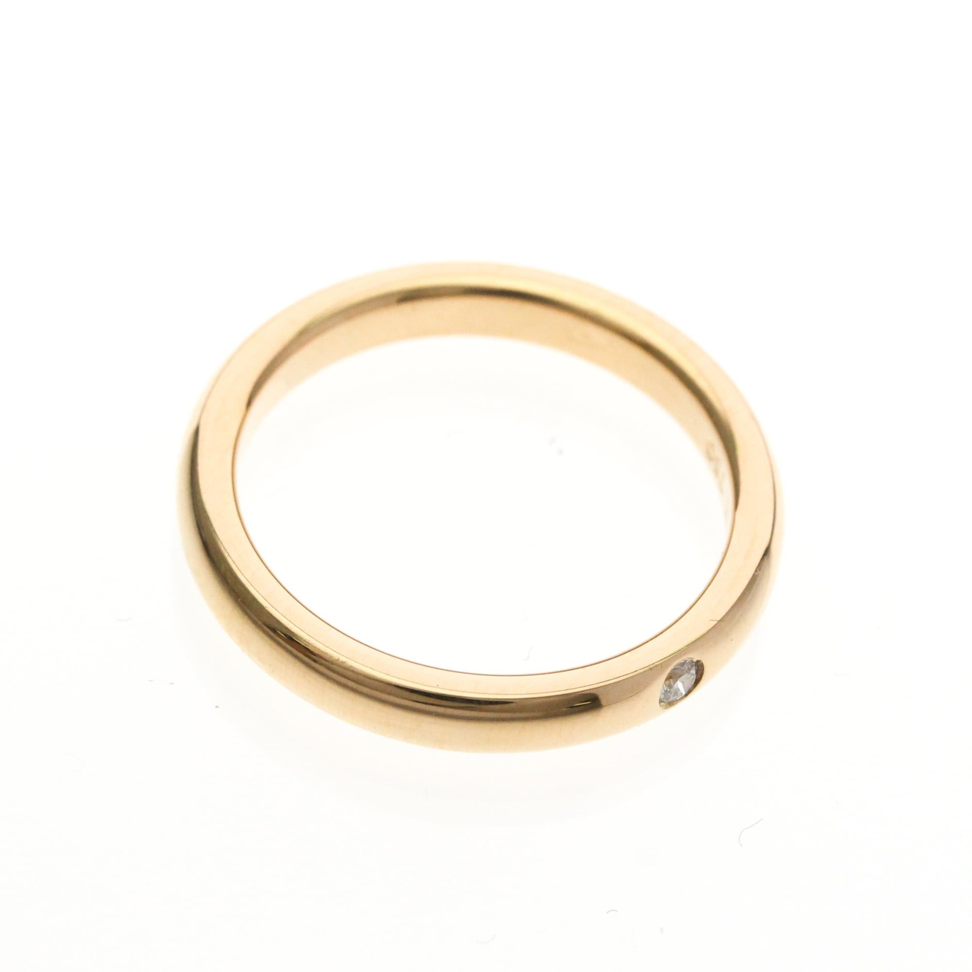 Tiffany & Co. Tiffany Stacking Band Ring 1P Diamond Pink Gold (18K) Fashion Diamond Band Ring Pink Gold Size ONE SIZE - 9 Thumbnail