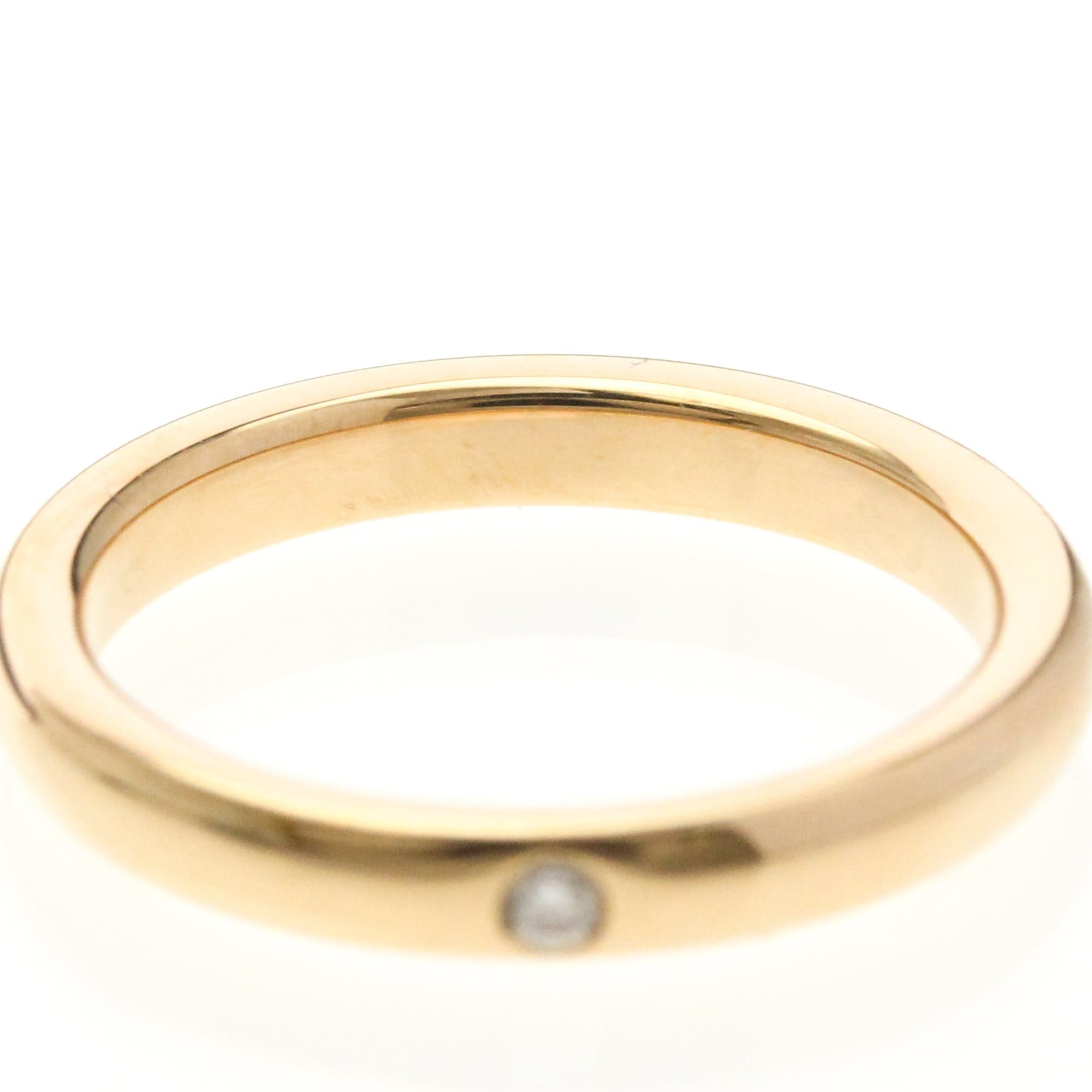 Tiffany & Co. Tiffany Stacking Band Ring 1P Diamond Pink Gold (18K) Fashion Diamond Band Ring Pink Gold Size ONE SIZE - 5 Thumbnail