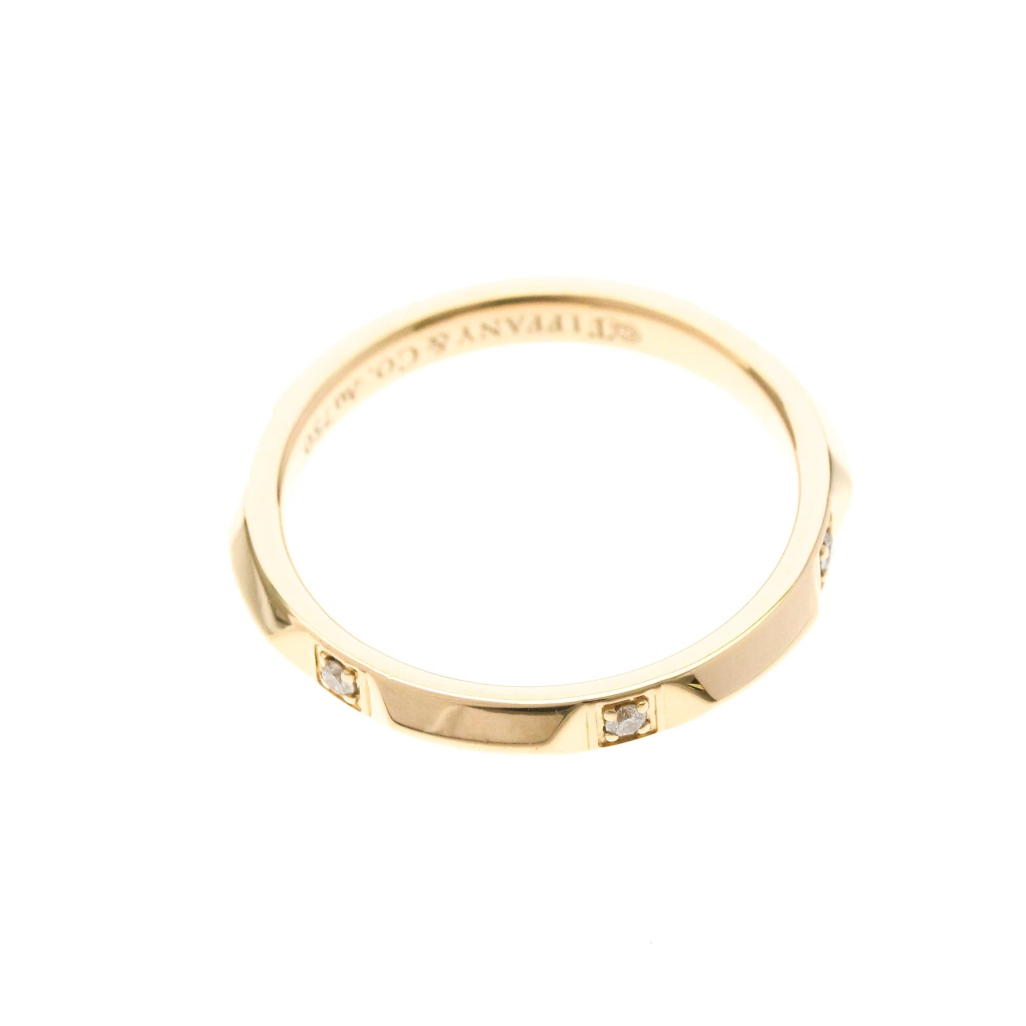 Tiffany & Co. Tiffany True Band Ring Diamond Pink Gold (18K) Fashion Diamond Band Ring Pink Gold Size ONE SIZE - 9 Thumbnail