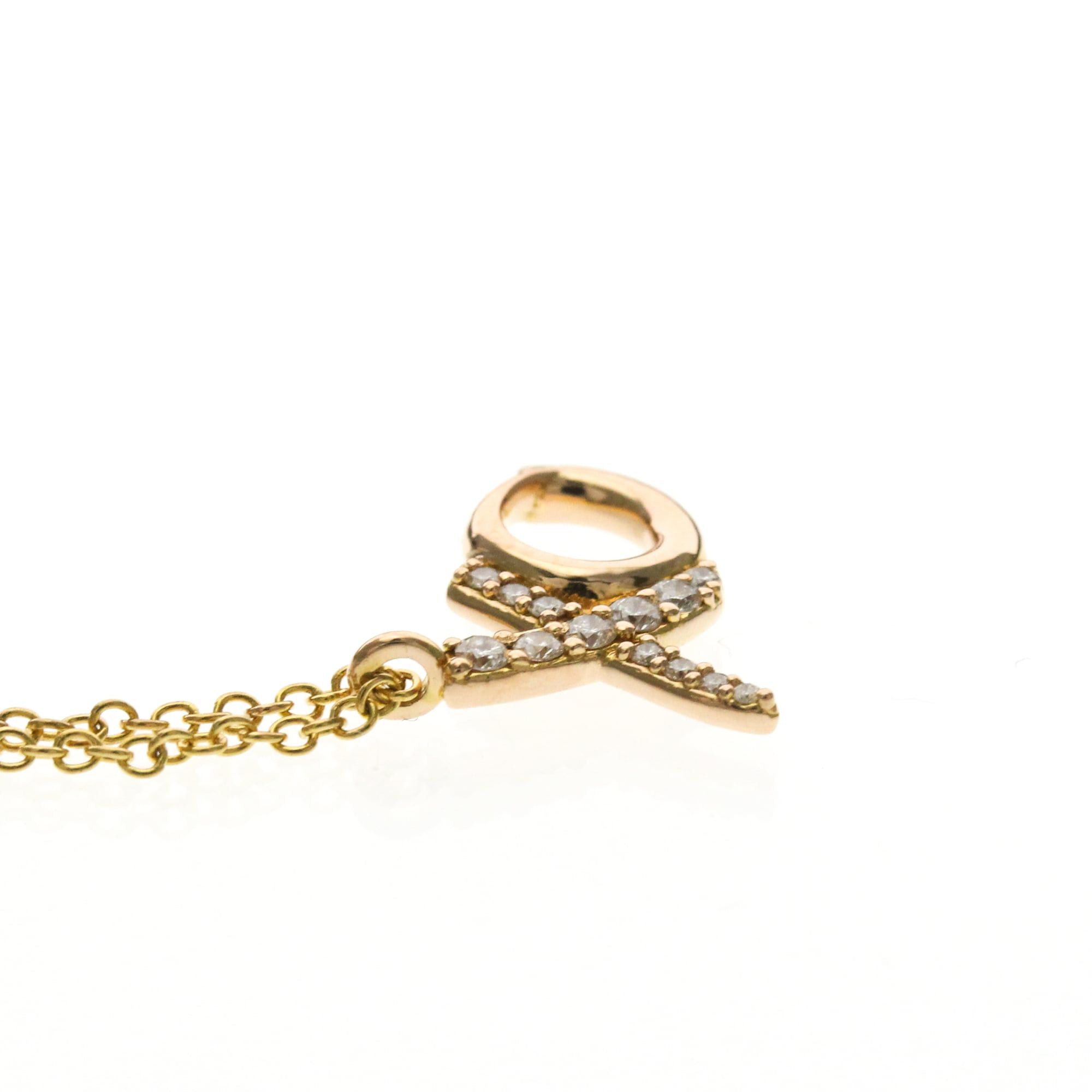 Tiffany & Co. Tiffany Paloma Picasso Kiss & Hug Necklace Pink Gold (18K) No Stone Men,Women Fashion Pendant Necklace (Pink Gold) Size ONE SIZE - 5 Thumbnail
