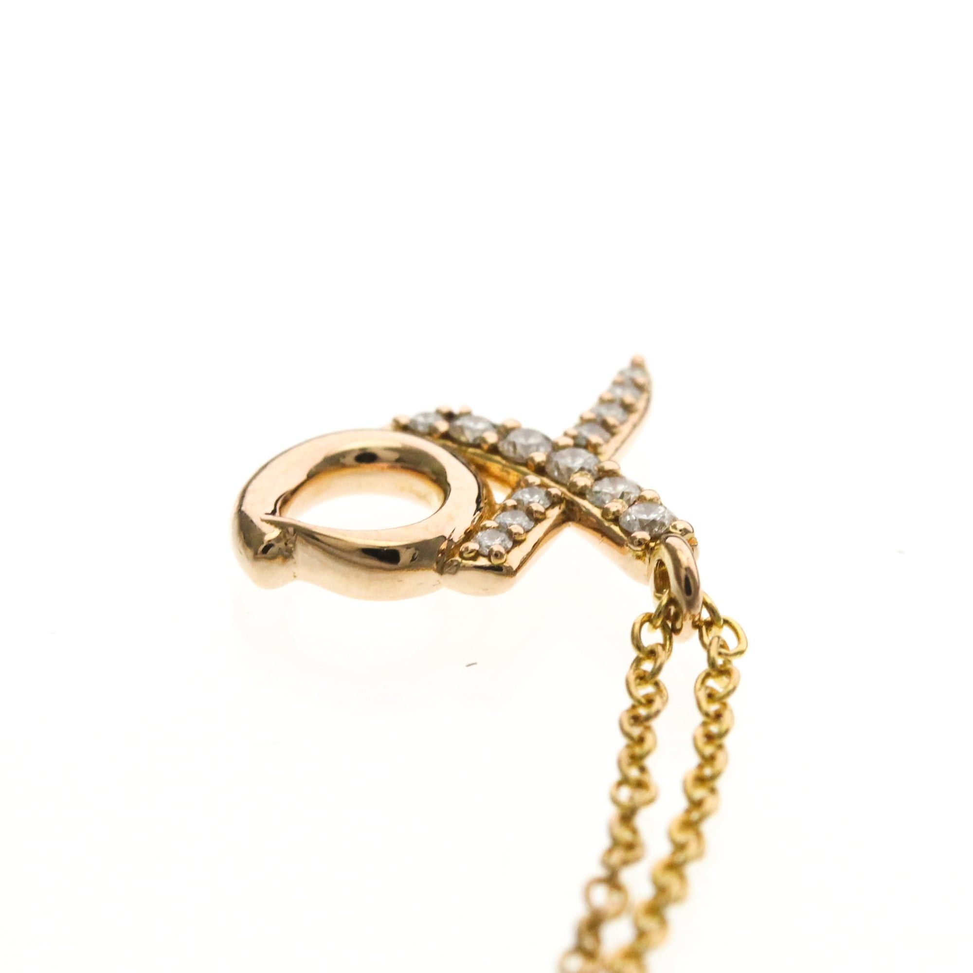 Tiffany & Co. Tiffany Paloma Picasso Kiss & Hug Necklace Pink Gold (18K) No Stone Men,Women Fashion Pendant Necklace (Pink Gold) Size ONE SIZE - 6 Thumbnail