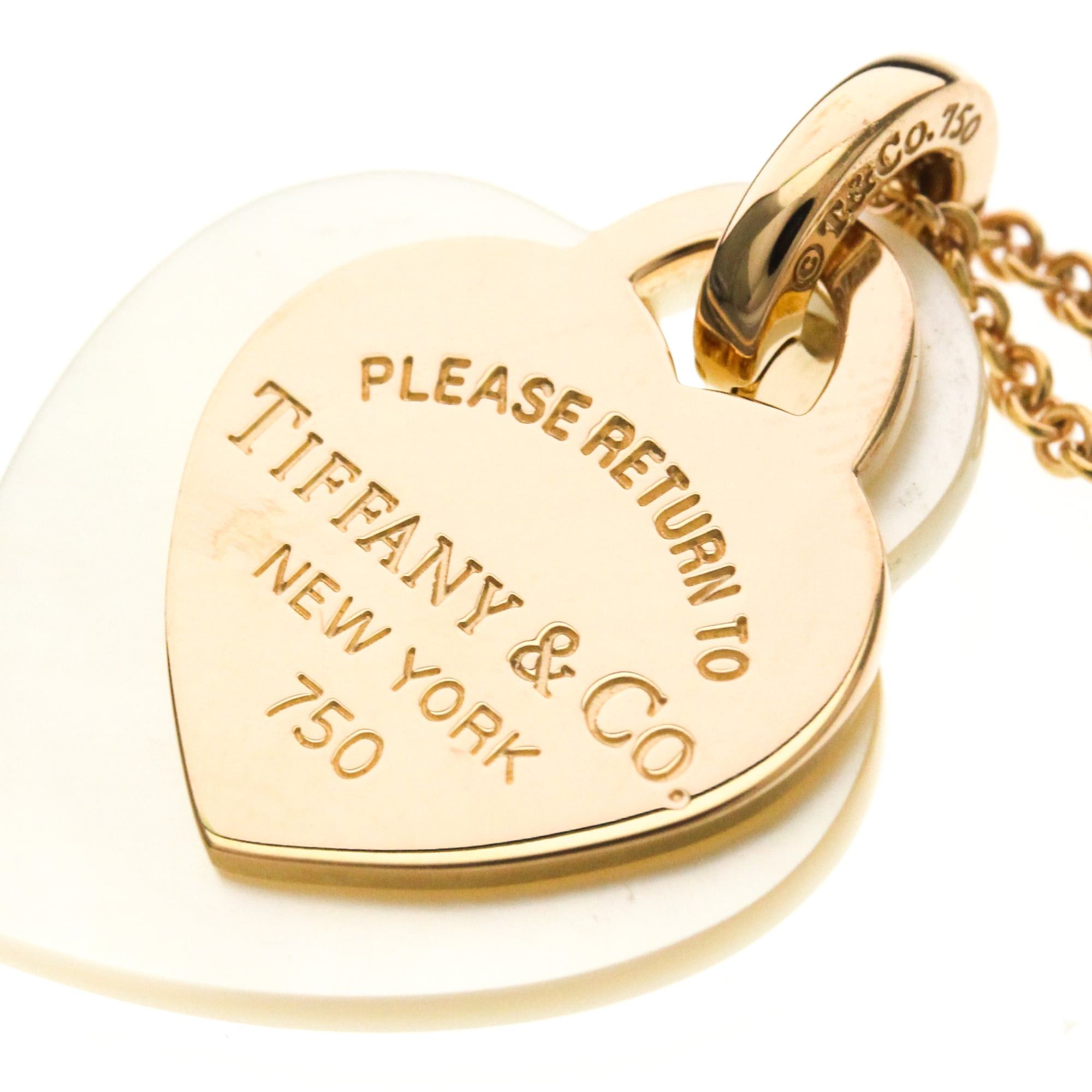 Tiffany & Co. Tiffany Return To Tiffany Pink Gold (18K) Mother Of Pearl Women,Men Fashion Pendant Necklace (Pink Gold) Size ONE SIZE - 8 Thumbnail