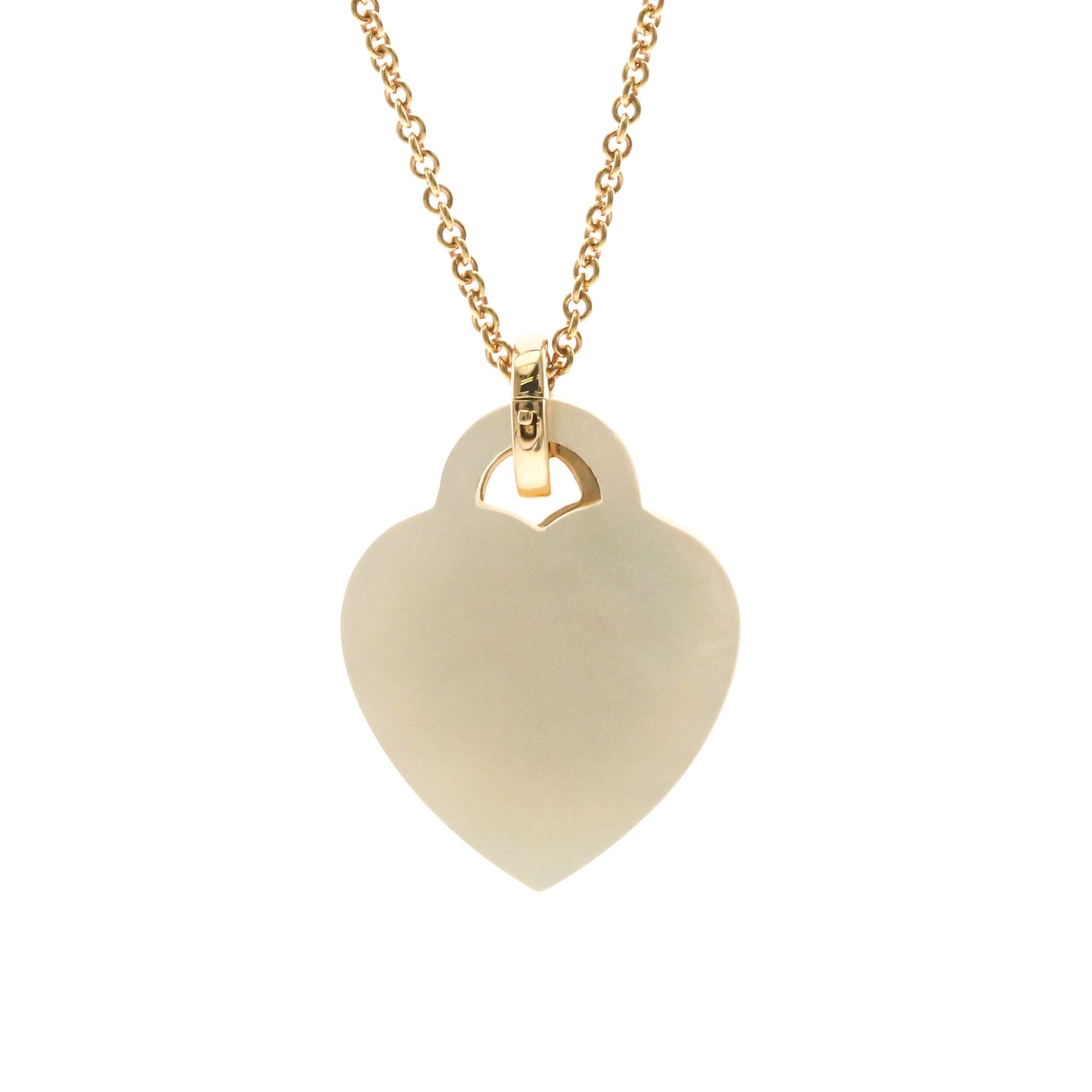Tiffany & Co. Tiffany Return To Tiffany Pink Gold (18K) Mother Of Pearl Women,Men Fashion Pendant Necklace (Pink Gold) Size ONE SIZE - 2 Thumbnail