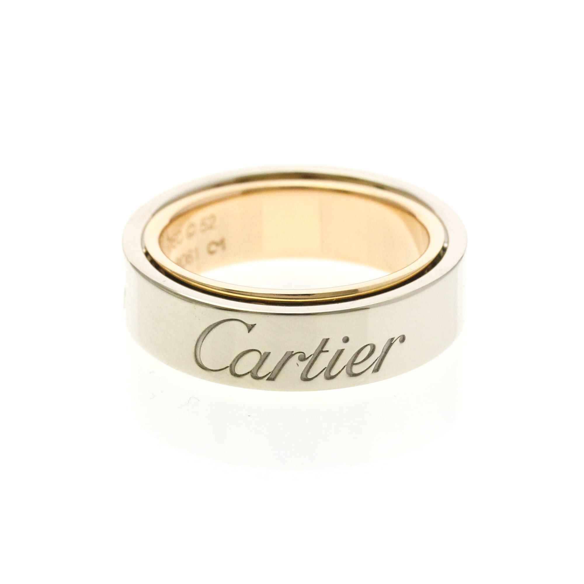 Cartier Cartier Secret Love Ring Pink Gold (18K),White Gold (18K) Fashion No Stone Band Ring Silver Size ONE SIZE - 3 Thumbnail