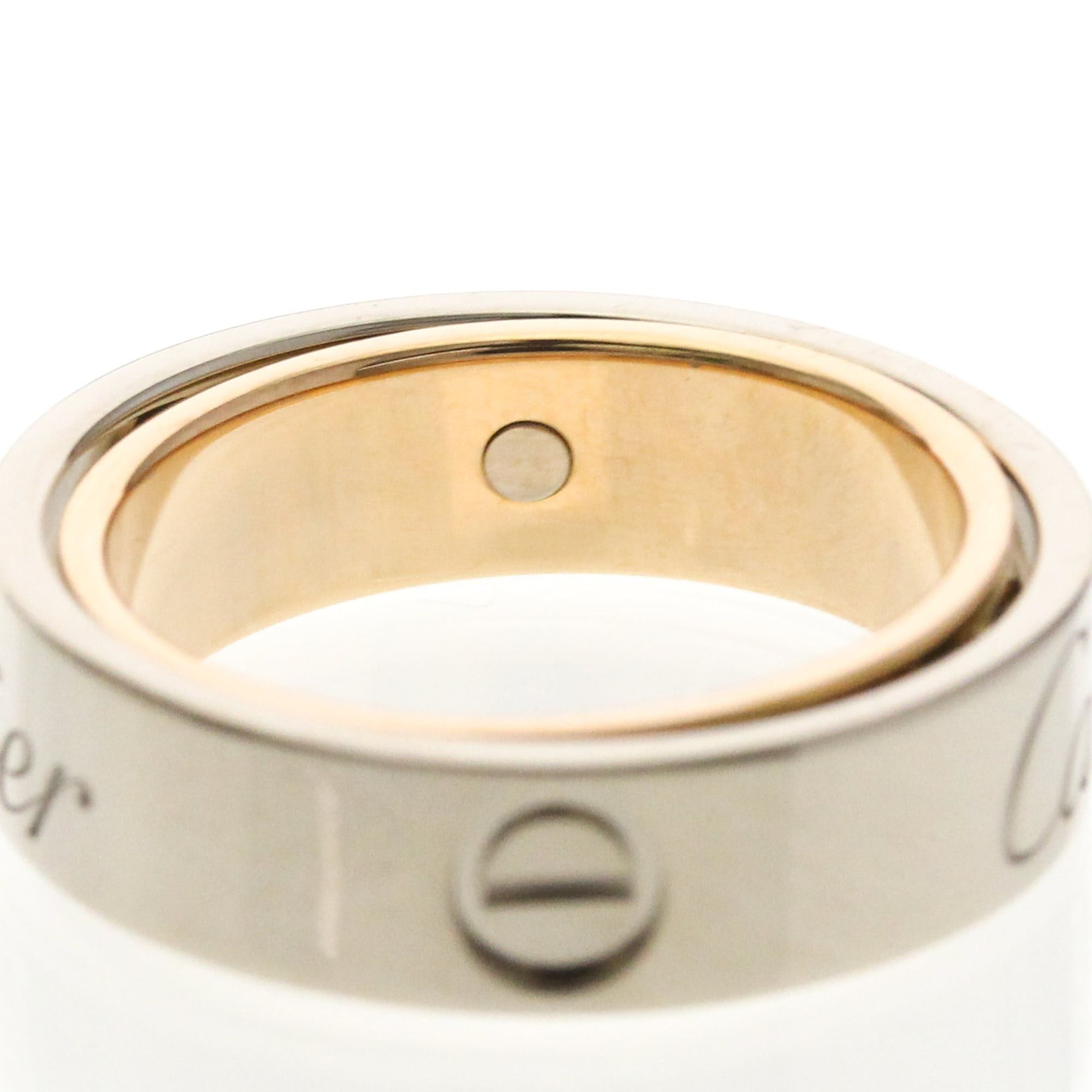 Cartier Cartier Secret Love Ring Pink Gold (18K),White Gold (18K) Fashion No Stone Band Ring Silver Size ONE SIZE - 6 Thumbnail