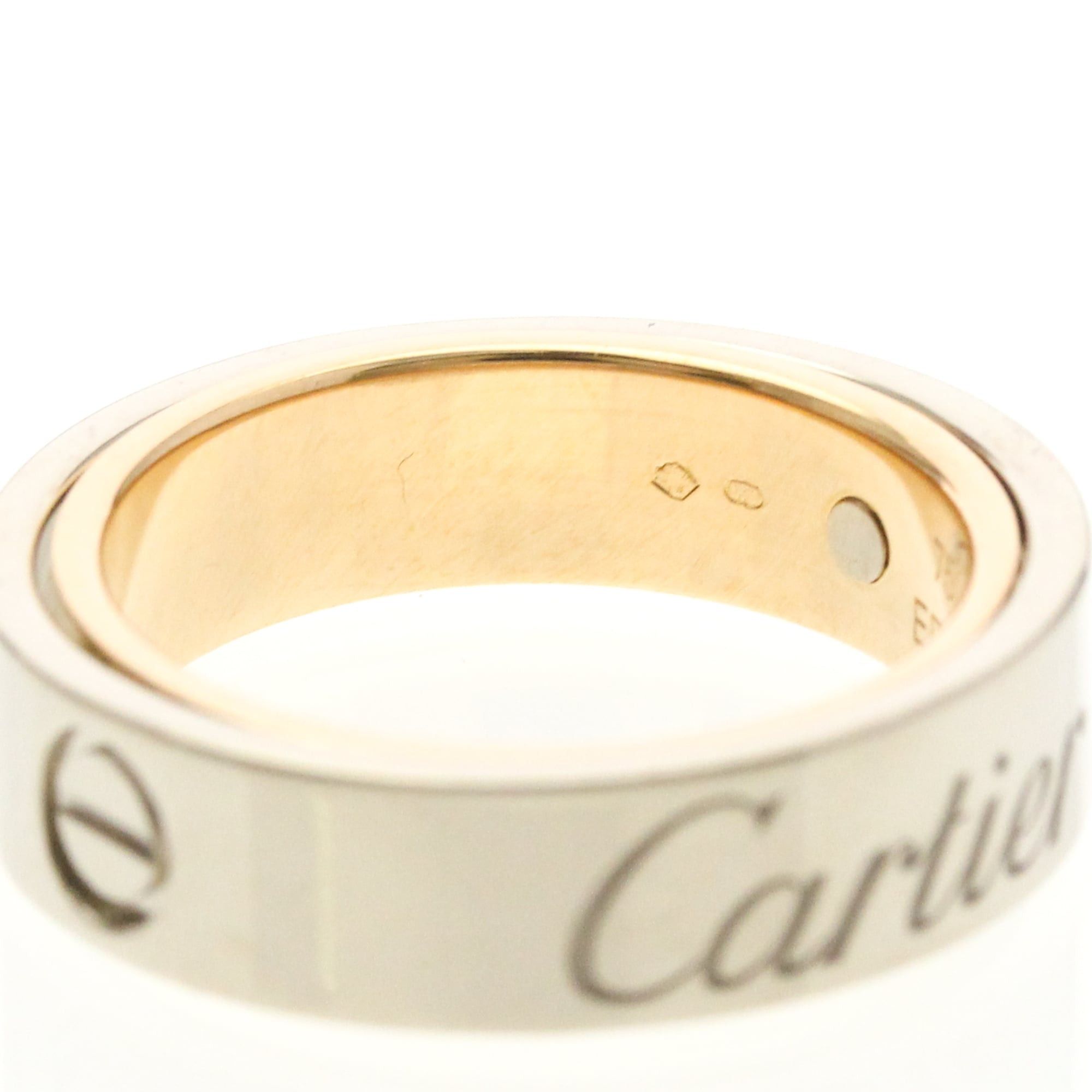 Cartier Cartier Secret Love Ring Pink Gold (18K),White Gold (18K) Fashion No Stone Band Ring Silver Size ONE SIZE - 8 Thumbnail