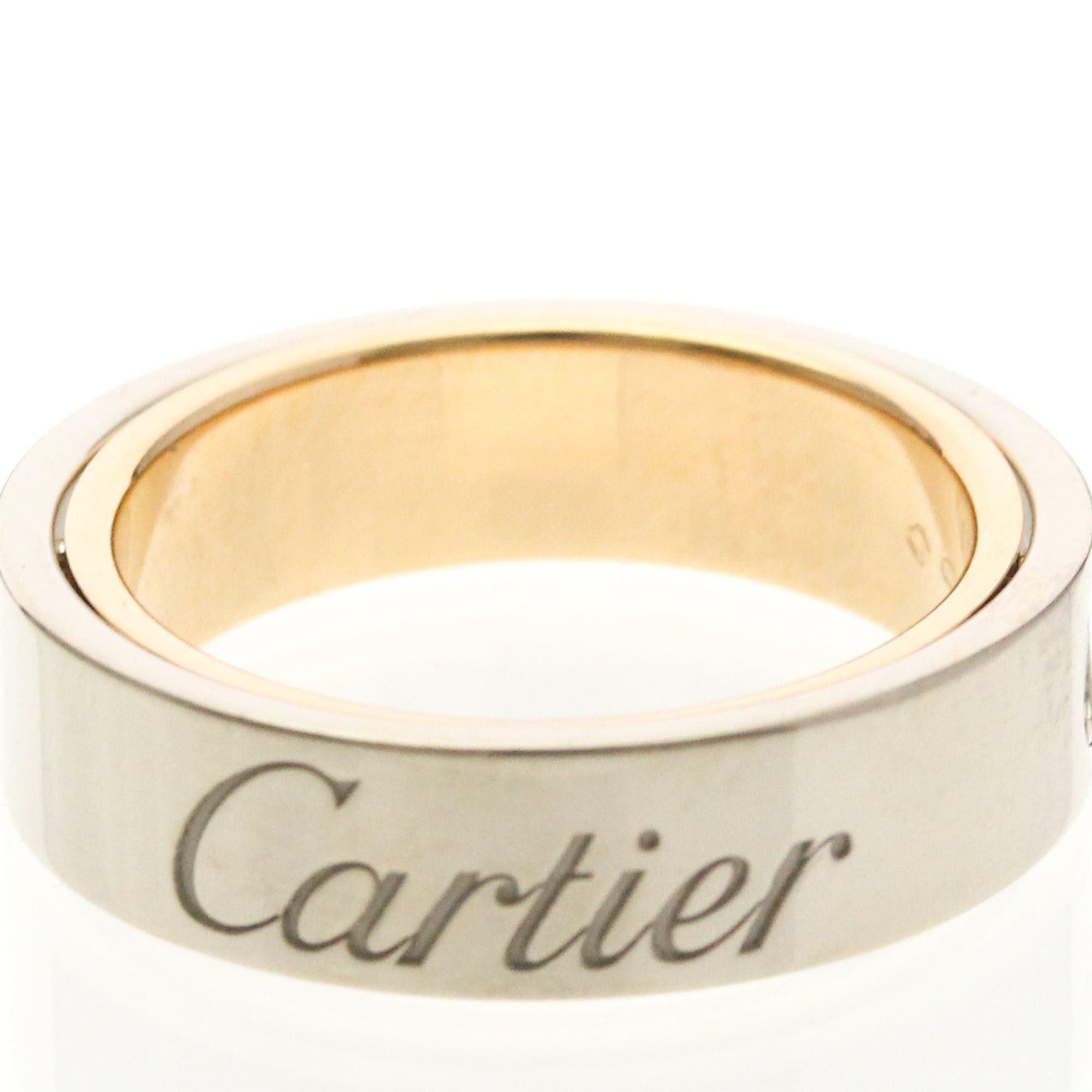 Cartier Cartier Secret Love Ring Pink Gold (18K),White Gold (18K) Fashion No Stone Band Ring Silver Size ONE SIZE - 5 Thumbnail