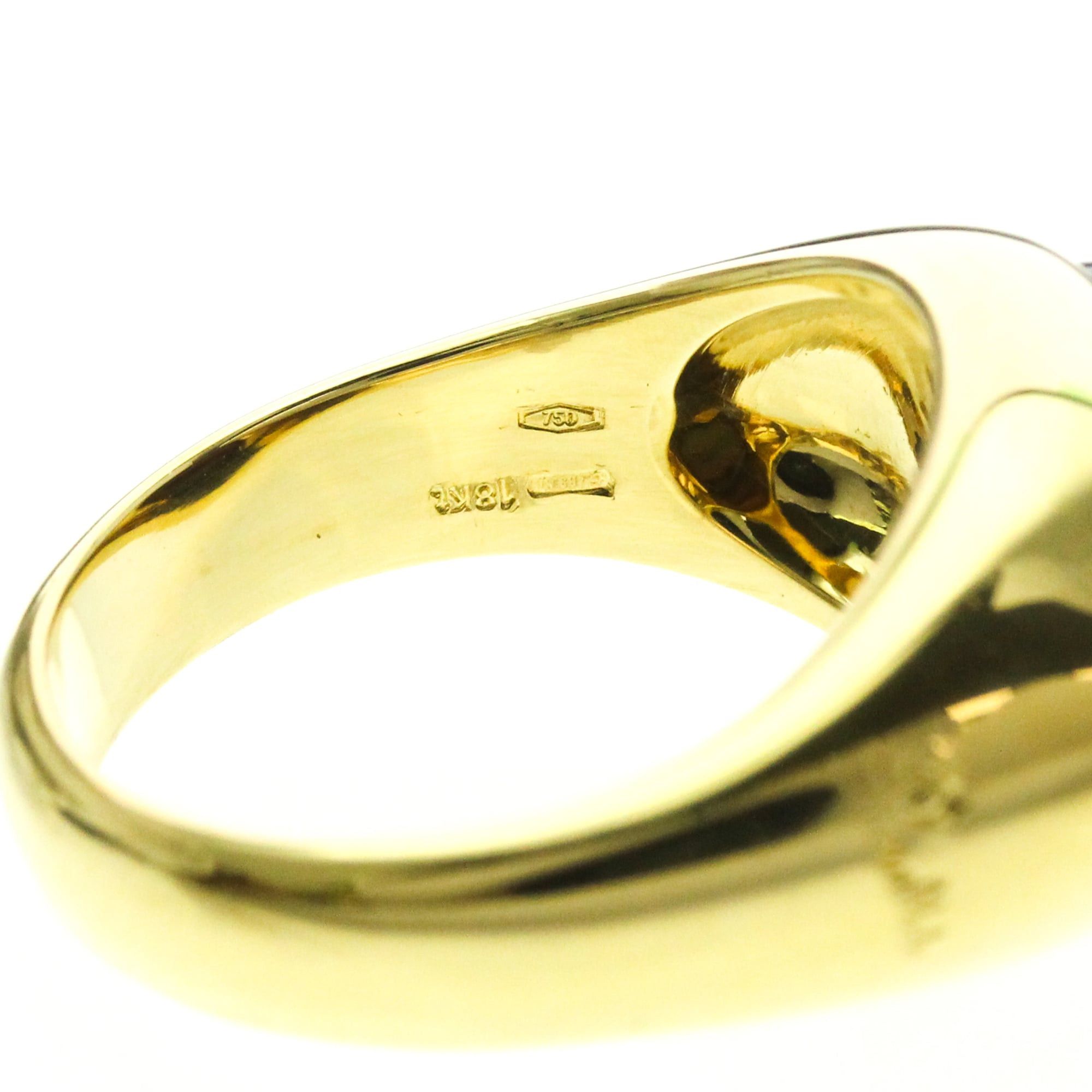 Pomellato Pomellato Garnet Ring Yellow Gold (18K) Fashion Garnet Band Ring Gold Size ONE SIZE - 8 Thumbnail