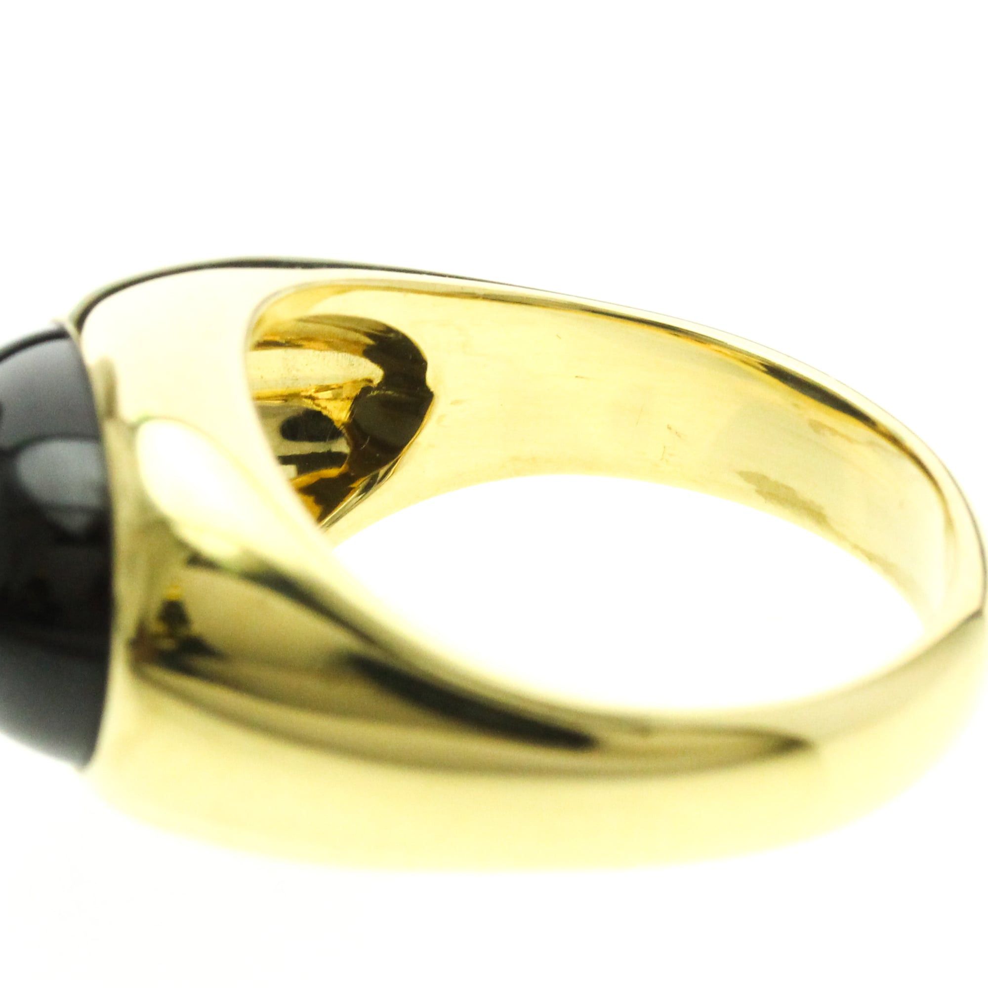 Pomellato Pomellato Garnet Ring Yellow Gold (18K) Fashion Garnet Band Ring Gold Size ONE SIZE - 6 Thumbnail