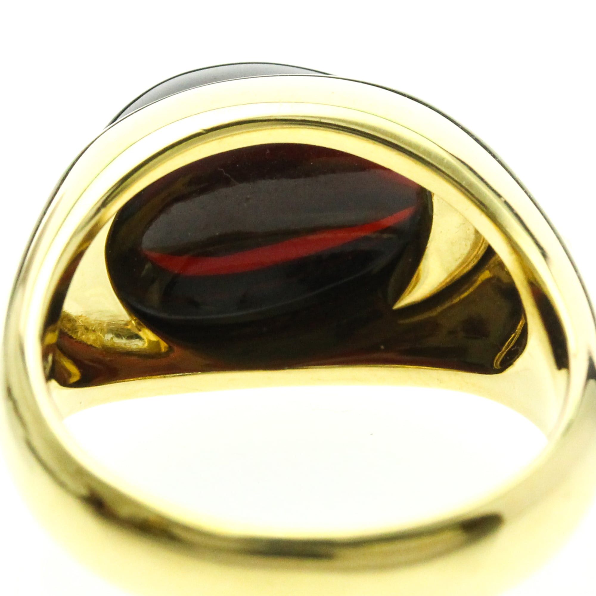 Pomellato Pomellato Garnet Ring Yellow Gold (18K) Fashion Garnet Band Ring Gold Size ONE SIZE - 7 Thumbnail