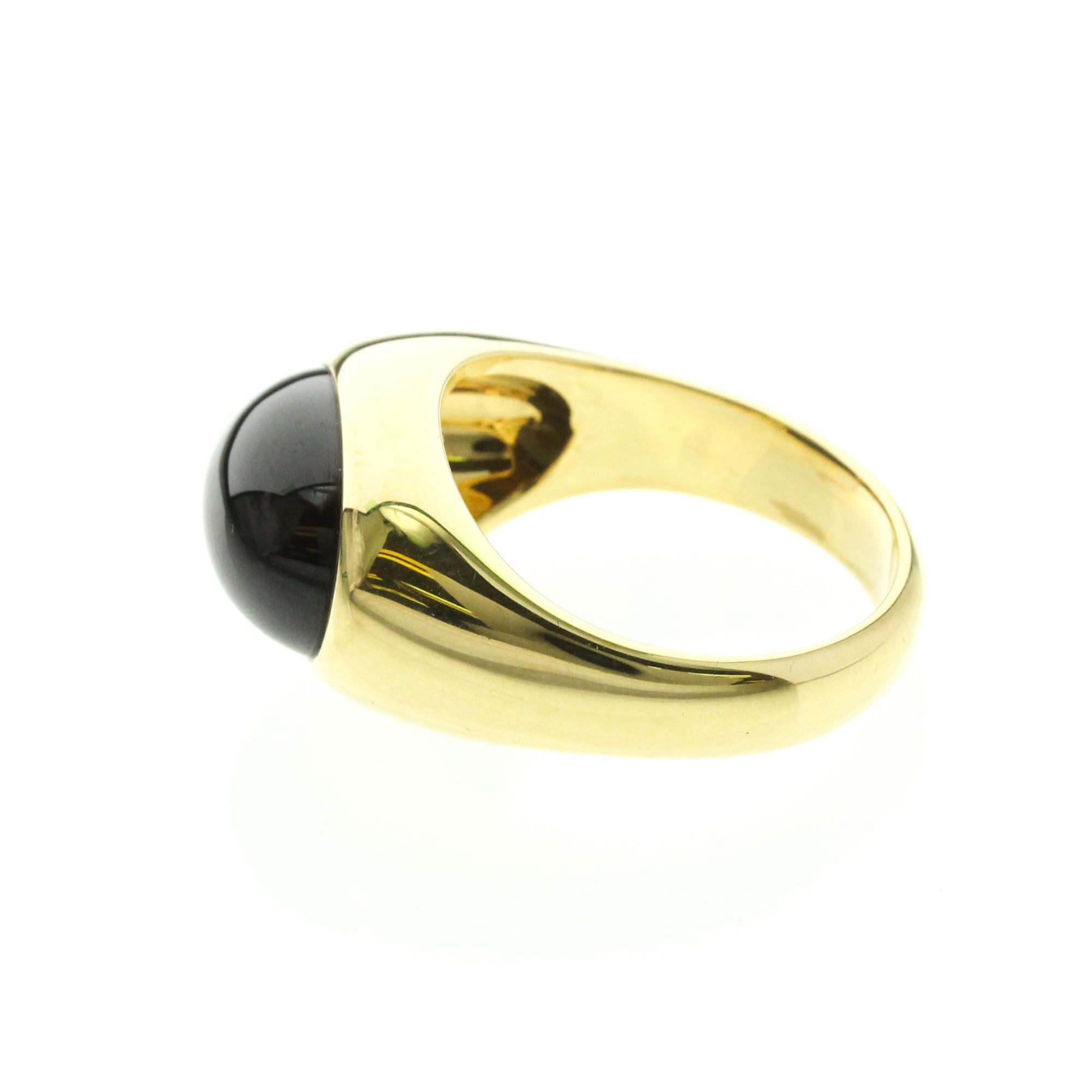 Pomellato Pomellato Garnet Ring Yellow Gold (18K) Fashion Garnet Band Ring Gold Size ONE SIZE - 2 Thumbnail