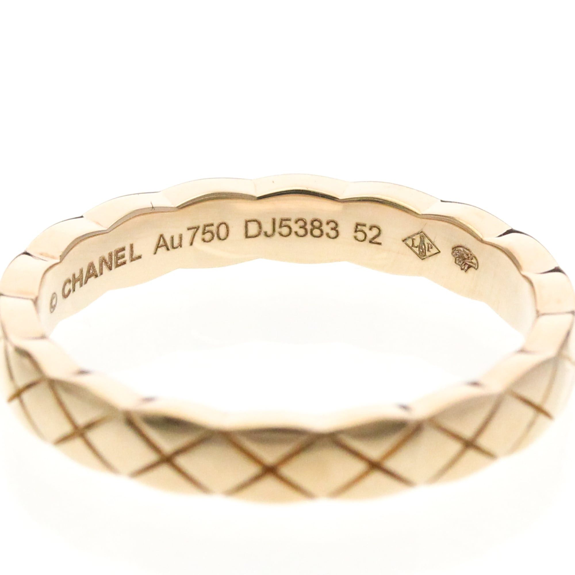 Chanel Chanel Coco Crush Ring Mini Model Pink Gold (18K) Fashion No Stone Band Ring Pink Gold Size ONE SIZE - 6 Thumbnail