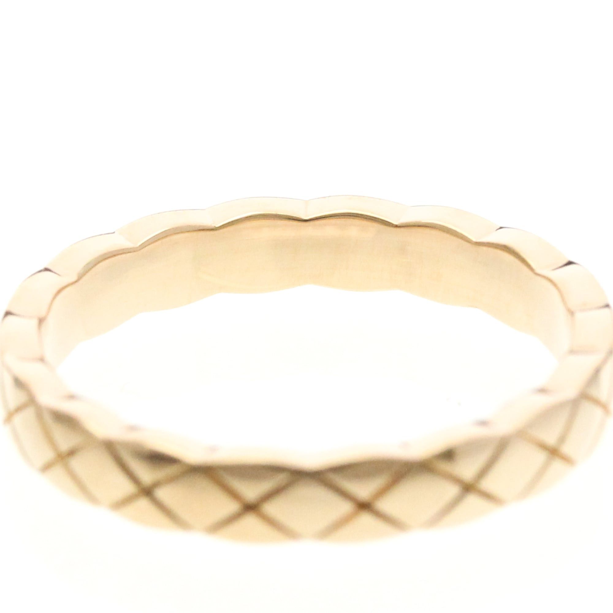 Chanel Chanel Coco Crush Ring Mini Model Pink Gold (18K) Fashion No Stone Band Ring Pink Gold Size ONE SIZE - 8 Thumbnail