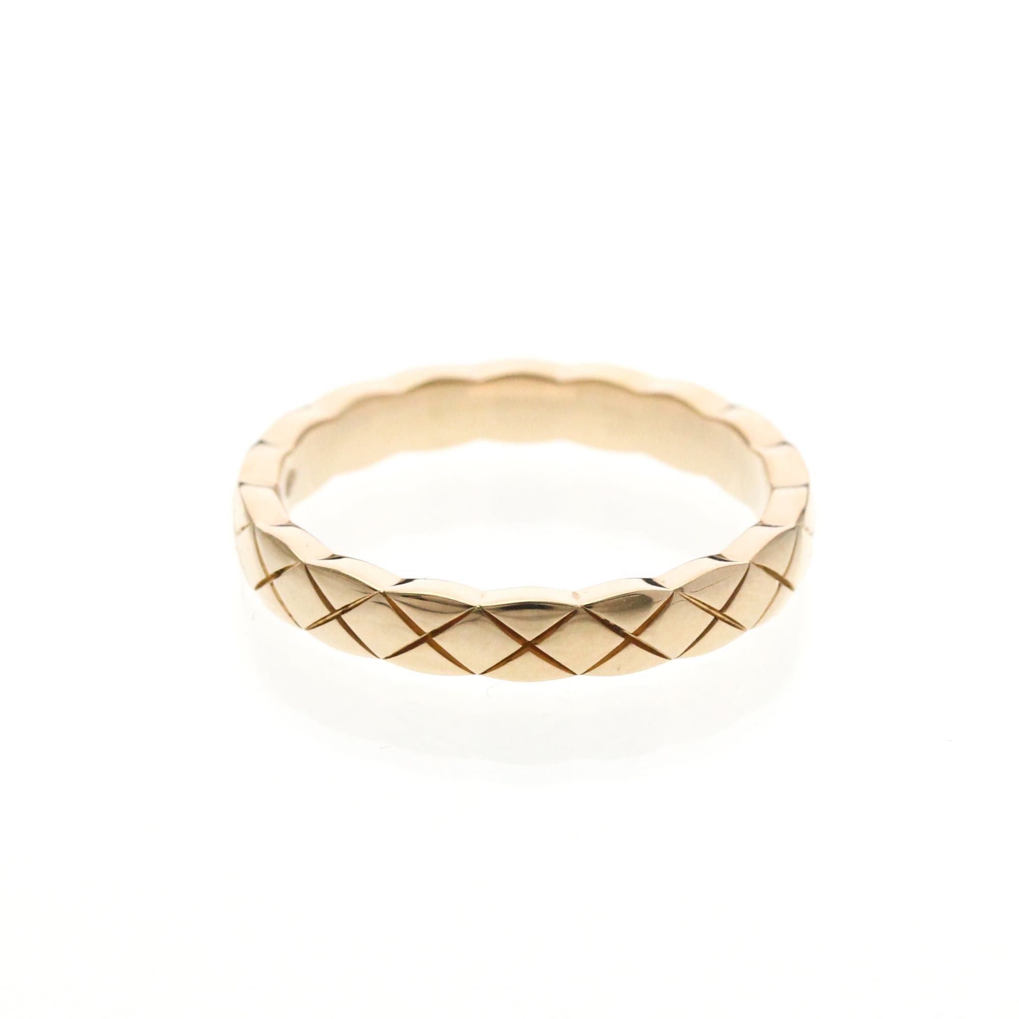 Chanel Chanel Coco Crush Ring Mini Model Pink Gold (18K) Fashion No Stone Band Ring Pink Gold Size ONE SIZE - 3 Thumbnail