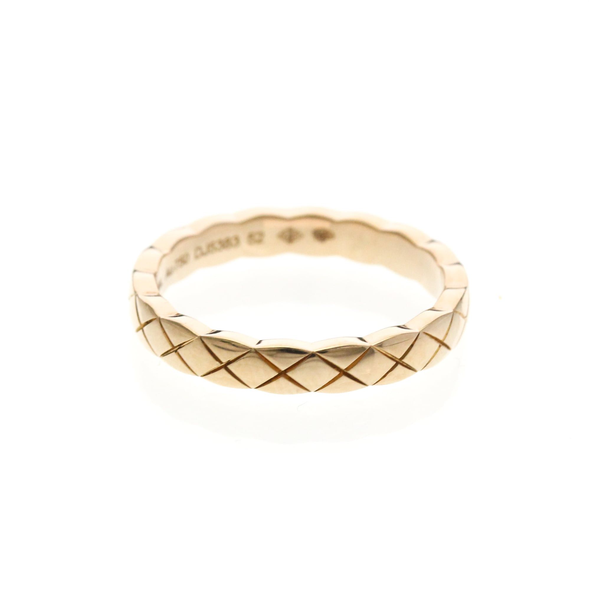 Chanel Chanel Coco Crush Ring Mini Model Pink Gold (18K) Fashion No Stone Band Ring Pink Gold Size ONE SIZE - 4 Thumbnail