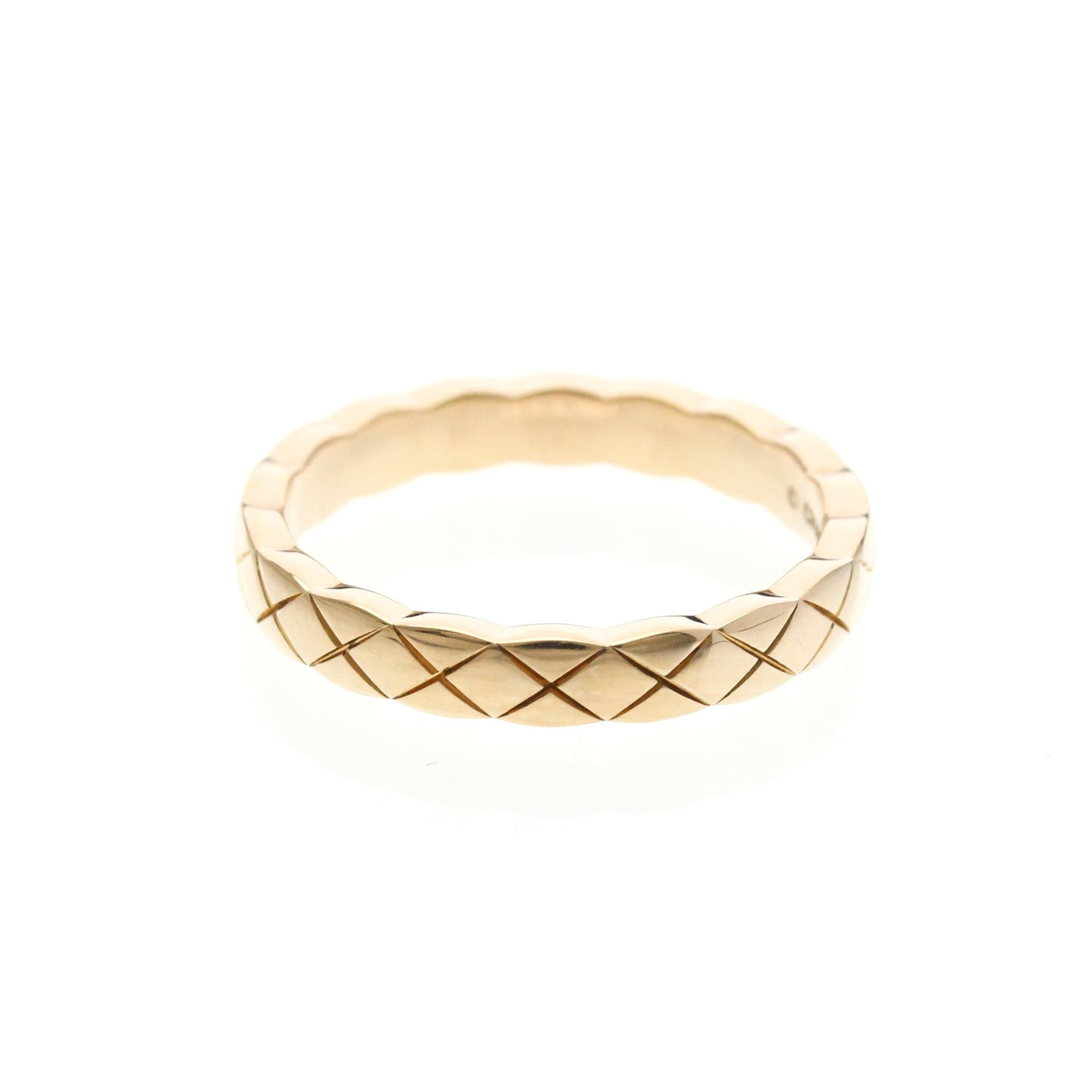 Chanel Chanel Coco Crush Ring Mini Model Pink Gold (18K) Fashion No Stone Band Ring Pink Gold Size ONE SIZE - 2 Thumbnail