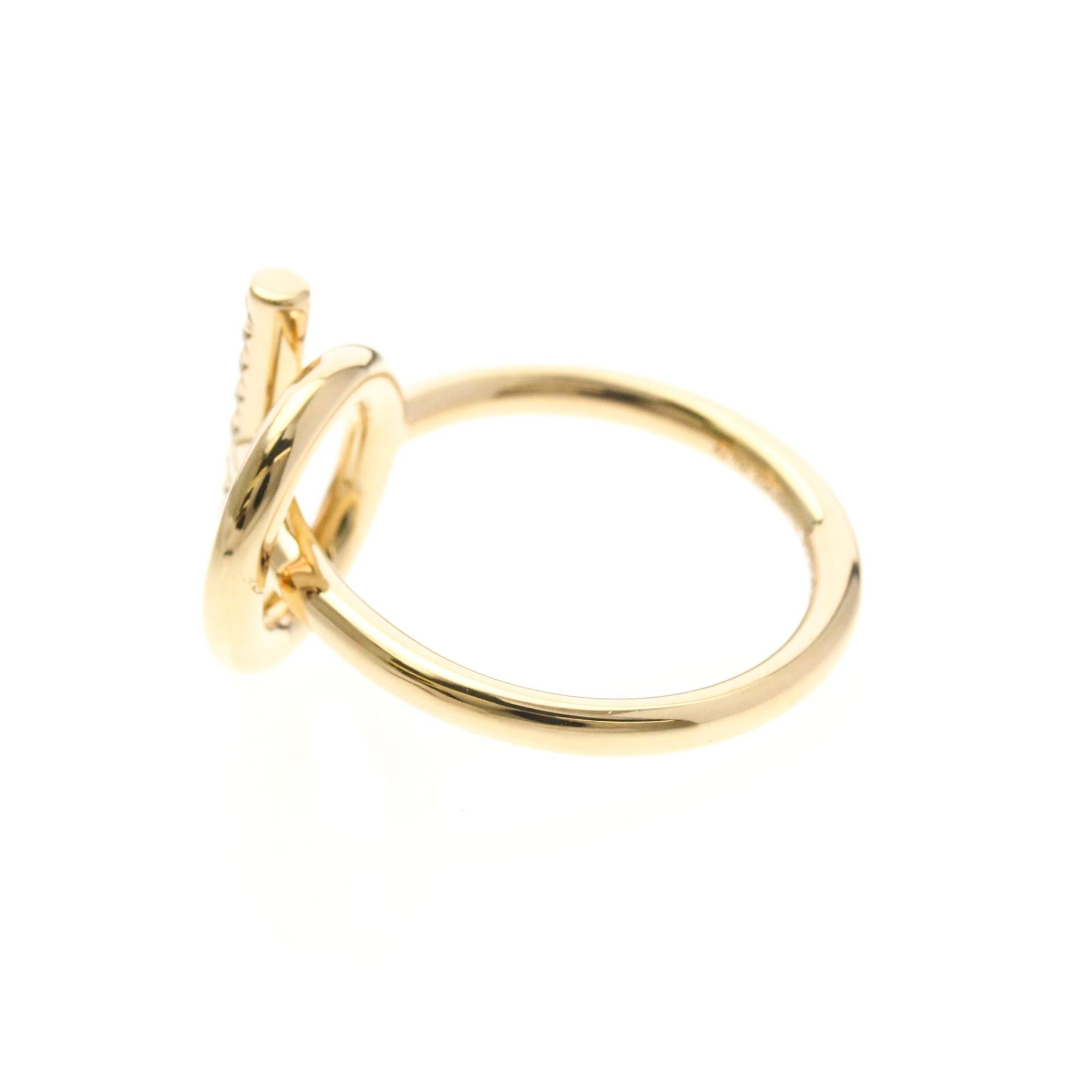Hermes Hermes Echappé Diamond Ring Pink Gold (18K) Fashion Diamond Band Ring Pink Gold Size ONE SIZE - 2 Thumbnail
