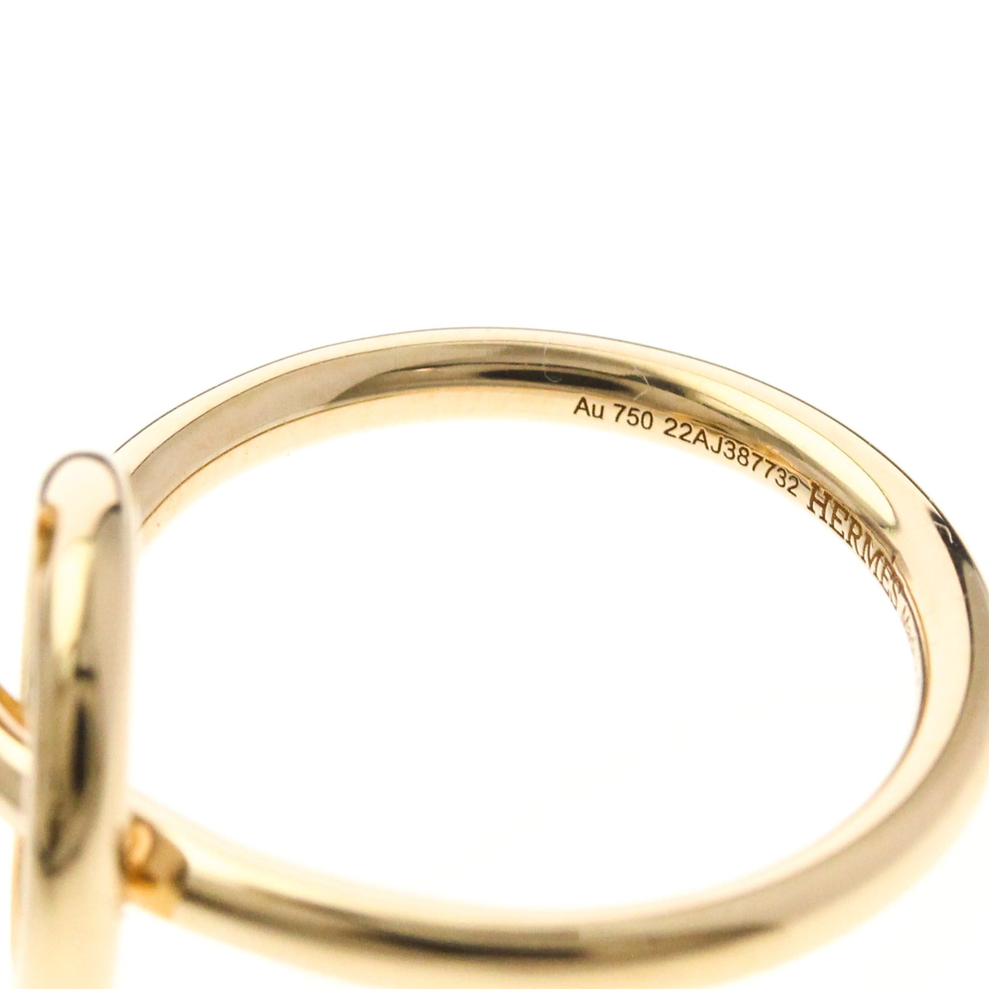 Hermes Hermes Echappé Diamond Ring Pink Gold (18K) Fashion Diamond Band Ring Pink Gold Size ONE SIZE - 6 Thumbnail
