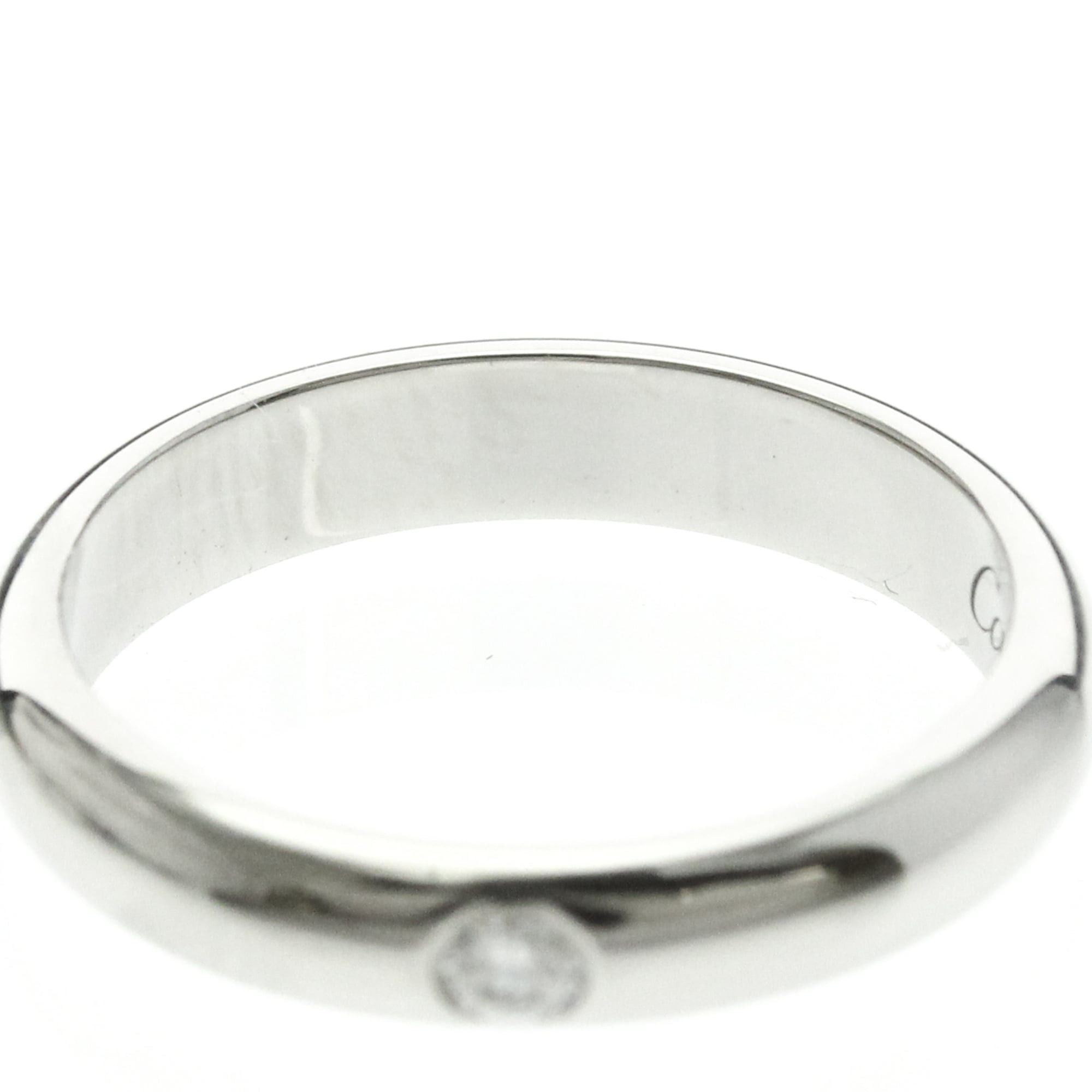 Cartier Cartier 1895 Wedding Ring, 1 Diamond Platinum Fashion Diamond Band Ring Silver Size ONE SIZE - 5 Thumbnail