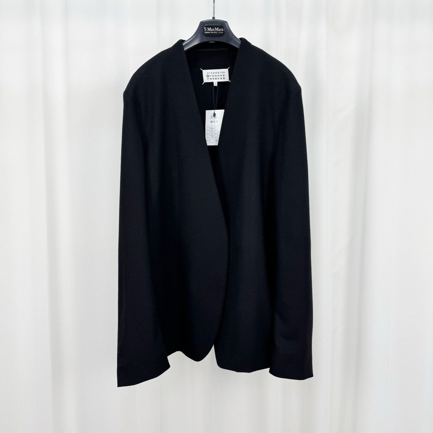 Maison Margiela Maison Margiela Collarless Wool Blazer 52 Size 42R - 2 Thumbnail