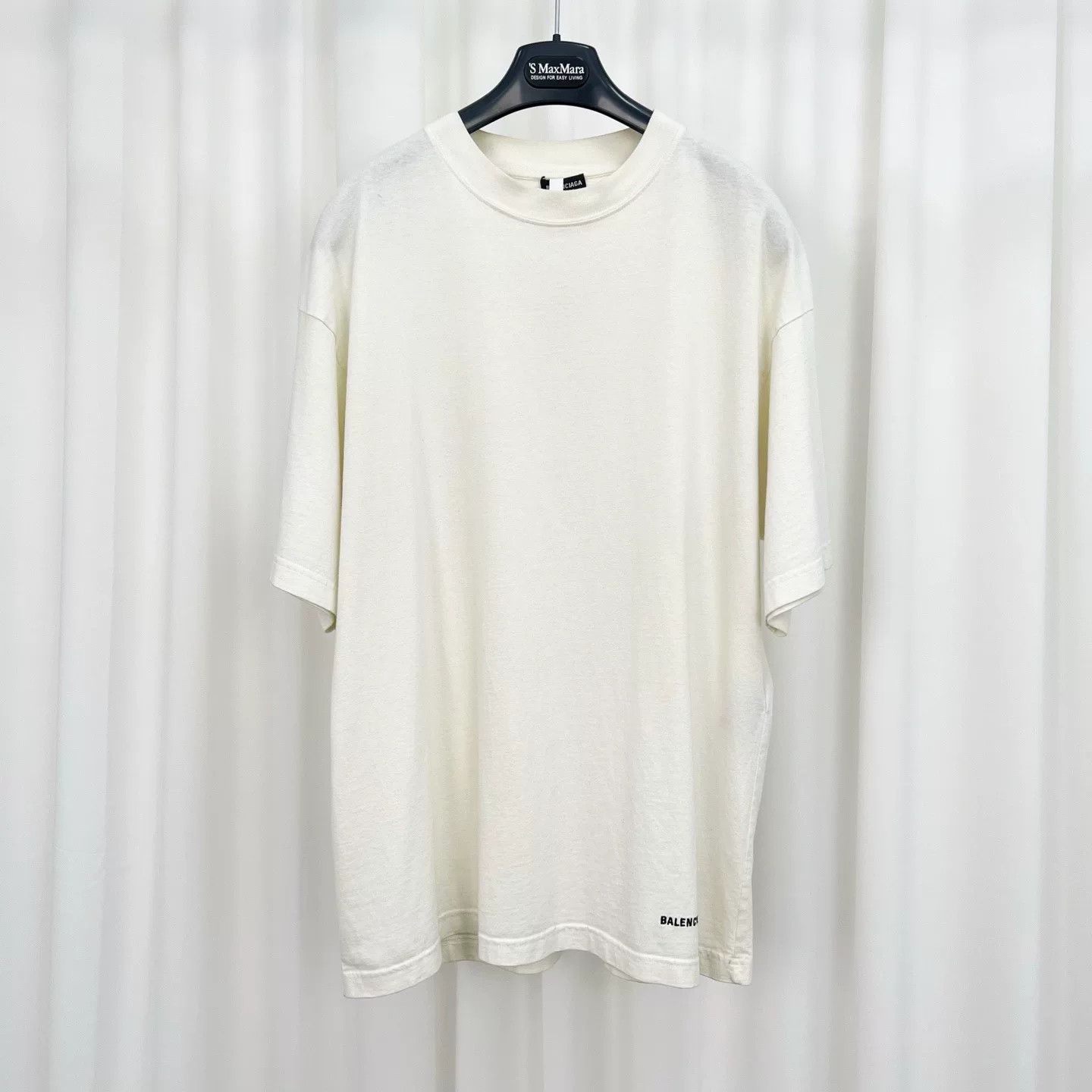 Balenciaga Balenciaga Embroidered Hem Logo T-Shirt Size XS Size US XS / EU 42 / 0 - 2 Thumbnail