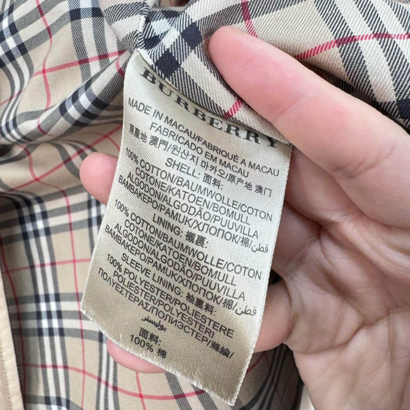 Burberry Burberry Check Lined Zip Jacket Size S Size US S / EU 44-46 / 1 - 8 Thumbnail
