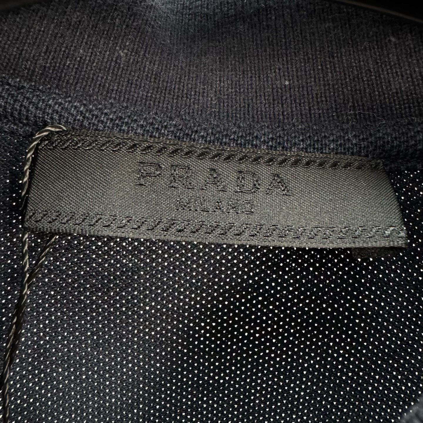 Prada Prada Rubber Logo Tipped Polo Shirt Size L Size US L / EU 52-54 / 3 - 7 Thumbnail