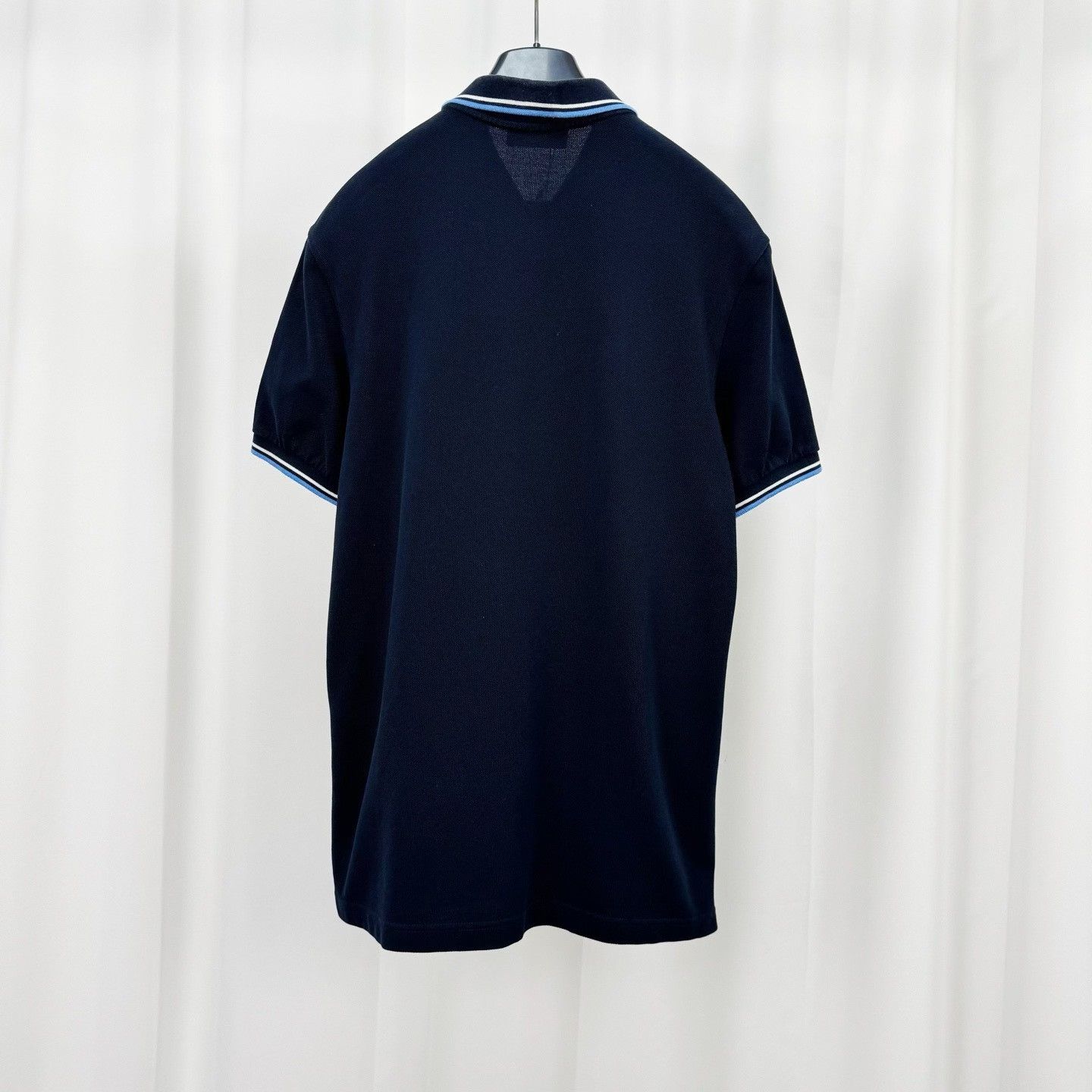 Prada Prada Rubber Logo Tipped Polo Shirt Size L Size US L / EU 52-54 / 3 - 3 Thumbnail