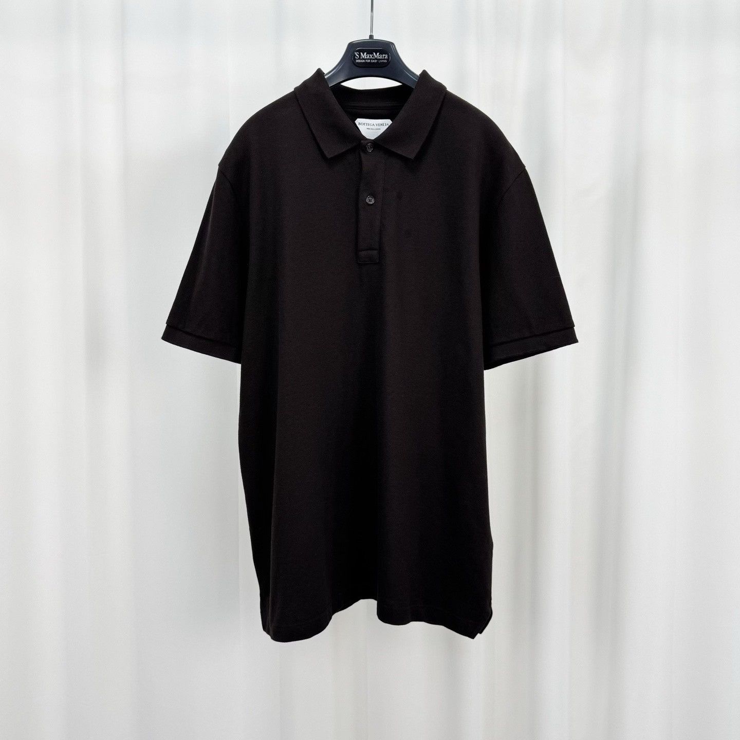 Bottega Veneta Bottega Veneta Brown Cotton Polo Shirt Size L Size US L / EU 52-54 / 3 - 2 Thumbnail