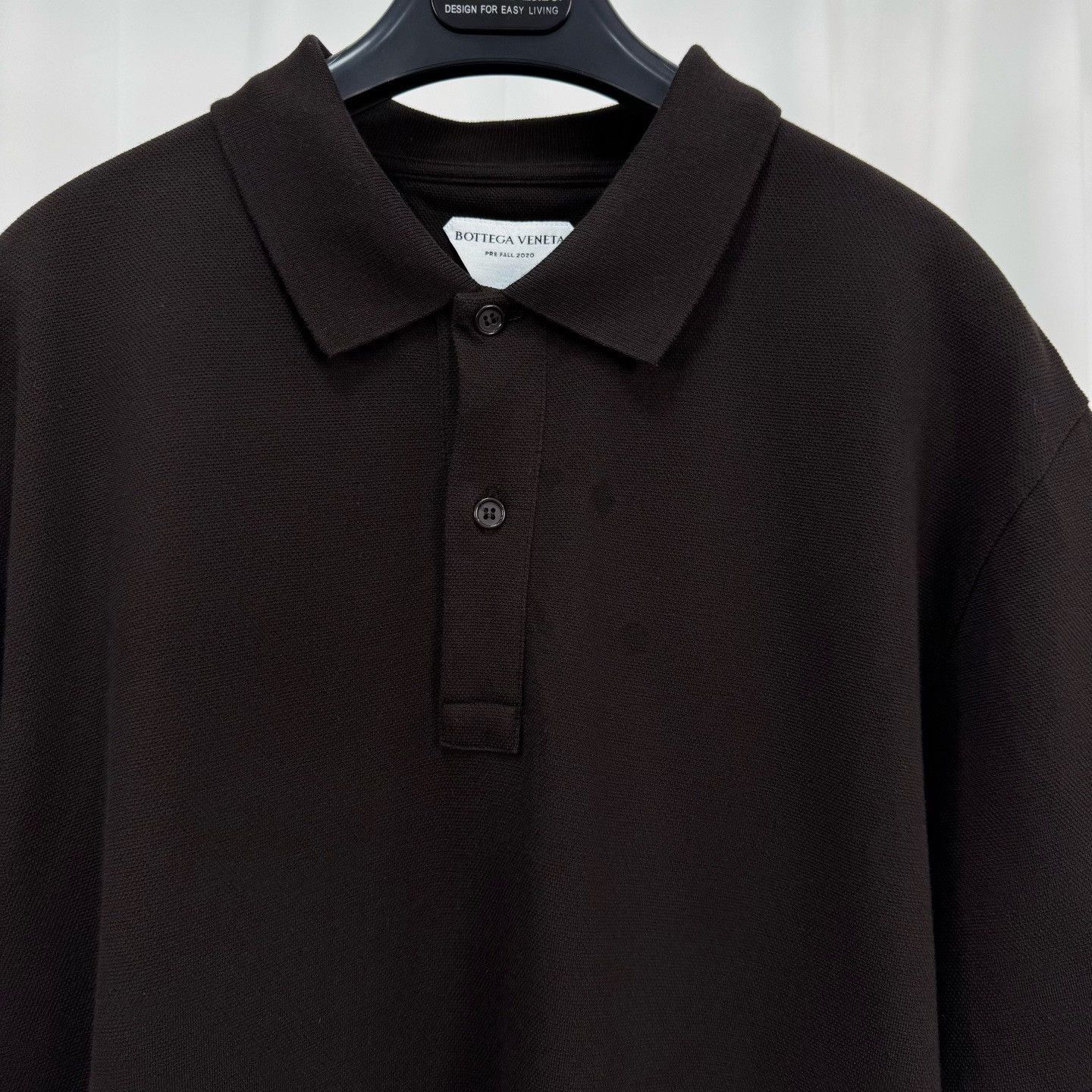 Bottega Veneta Bottega Veneta Brown Cotton Polo Shirt Size L Size US L / EU 52-54 / 3 - 4 Thumbnail